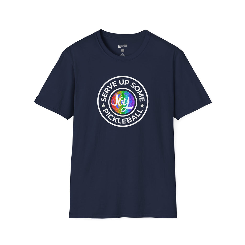 Serve Up Some Pickleball Joy Unisex Softstyle T-Shirt Peamac Tees LGBTQ2 Boutique