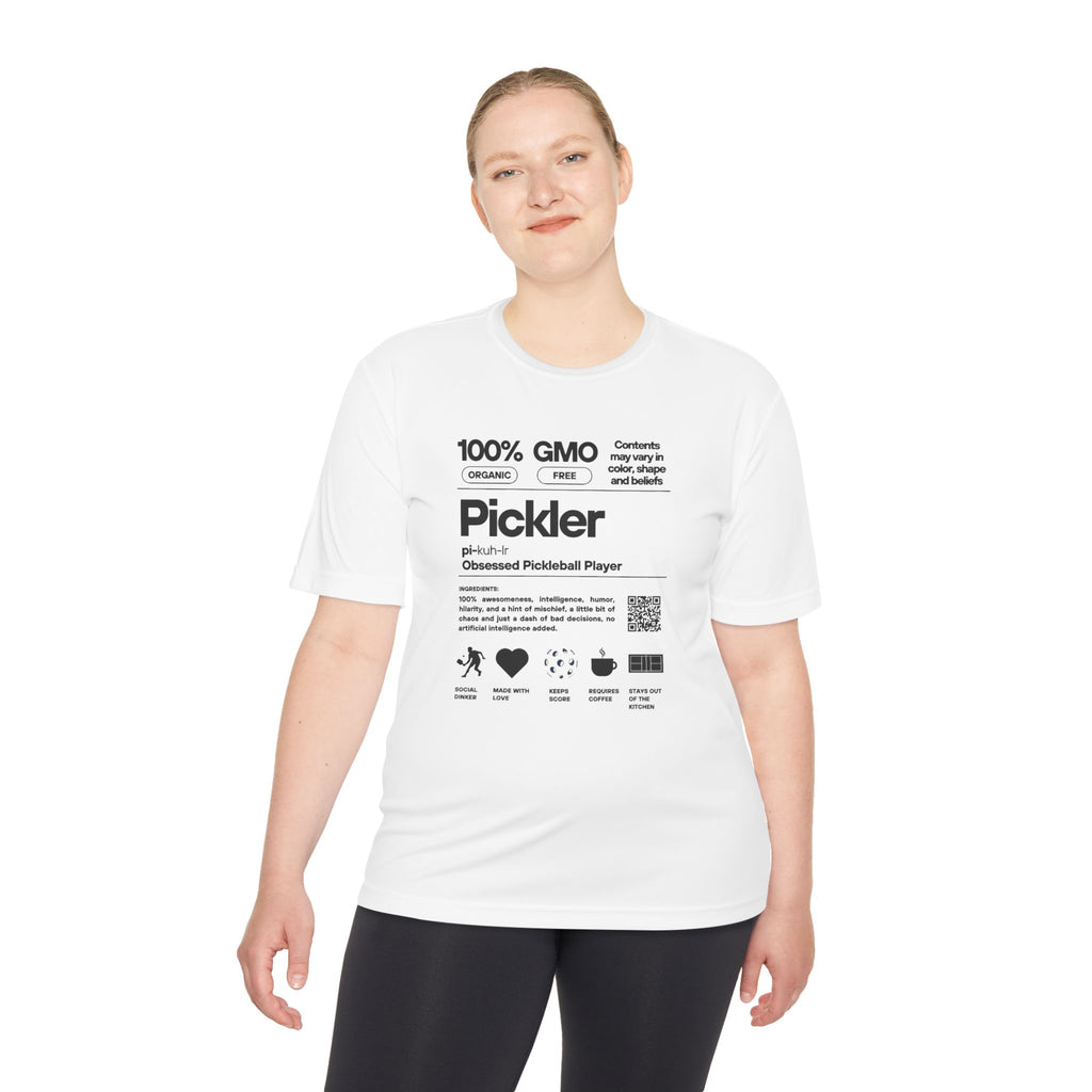Moisture Wicking Performance Pickleball Tee | Pickler Funny Definitions | Relaxed Fit T-Shirt | Lightweight Activewear