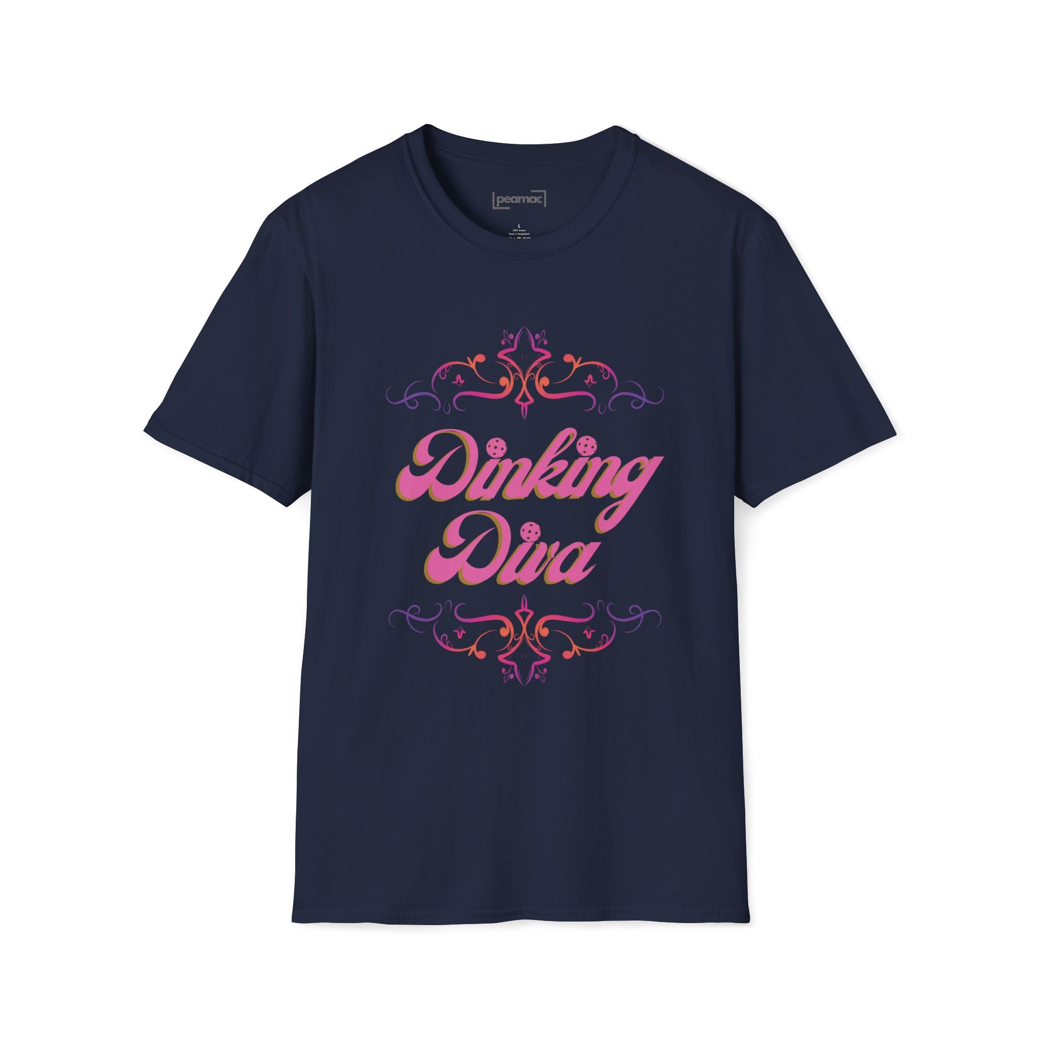 Relaxed Fit, Dinking Diva (Pink) Pickleball T-Shirt | Lightweight Activewear | Gift for Women