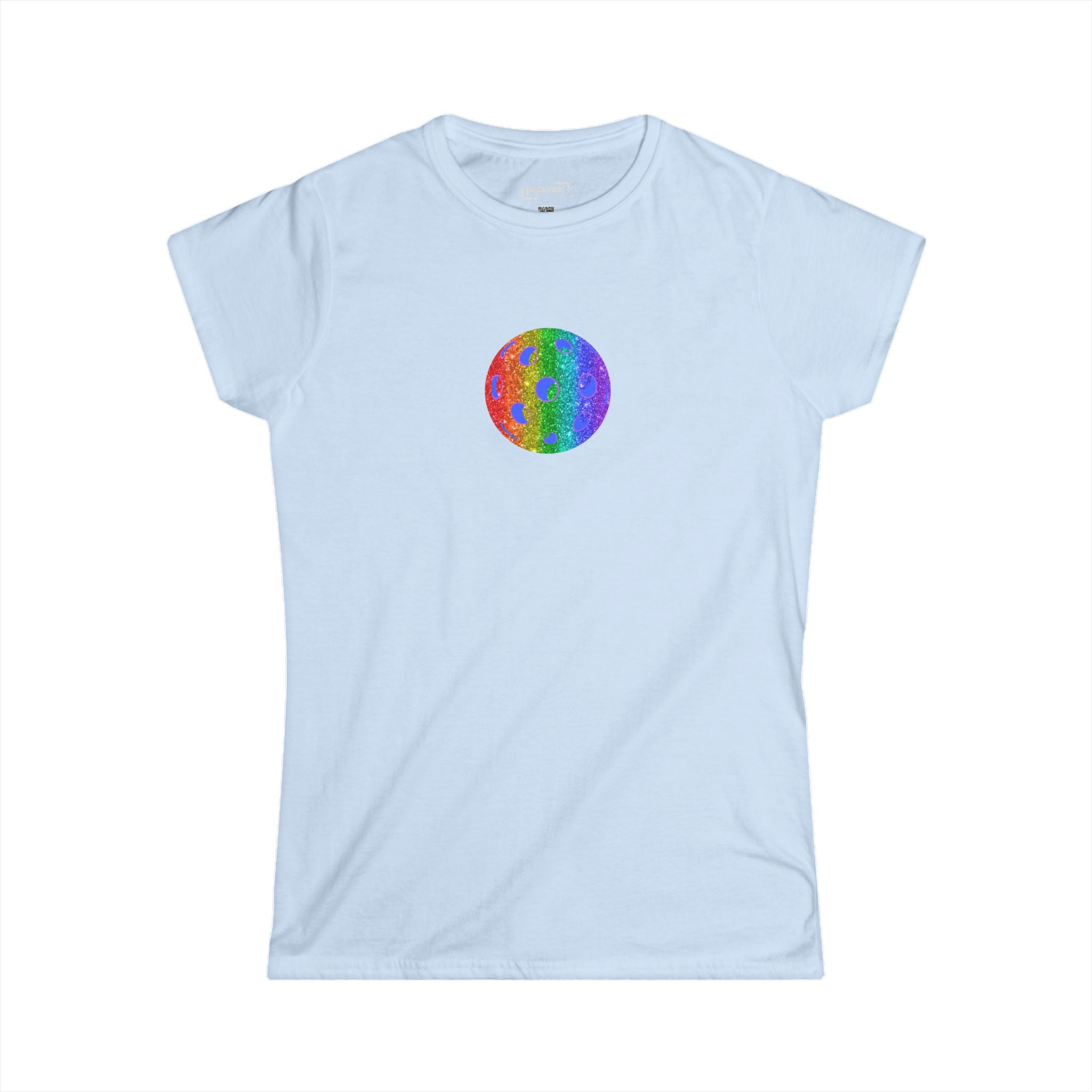 Sparkle Loud and Proud Pickleball Women's Softstyle Tee LGBTQ2