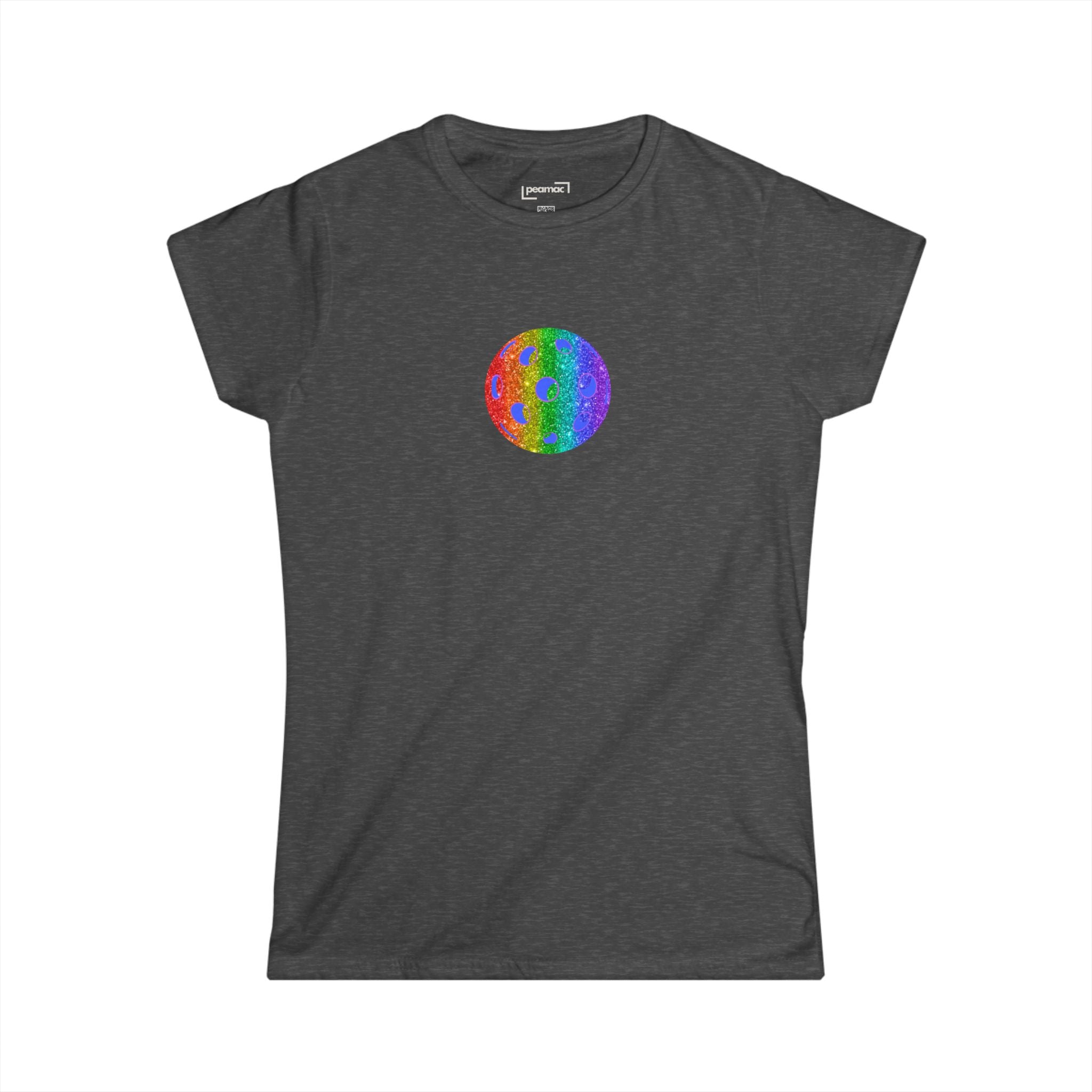 Sparkle Loud and Proud Pickleball Women's Softstyle Tee LGBTQ2