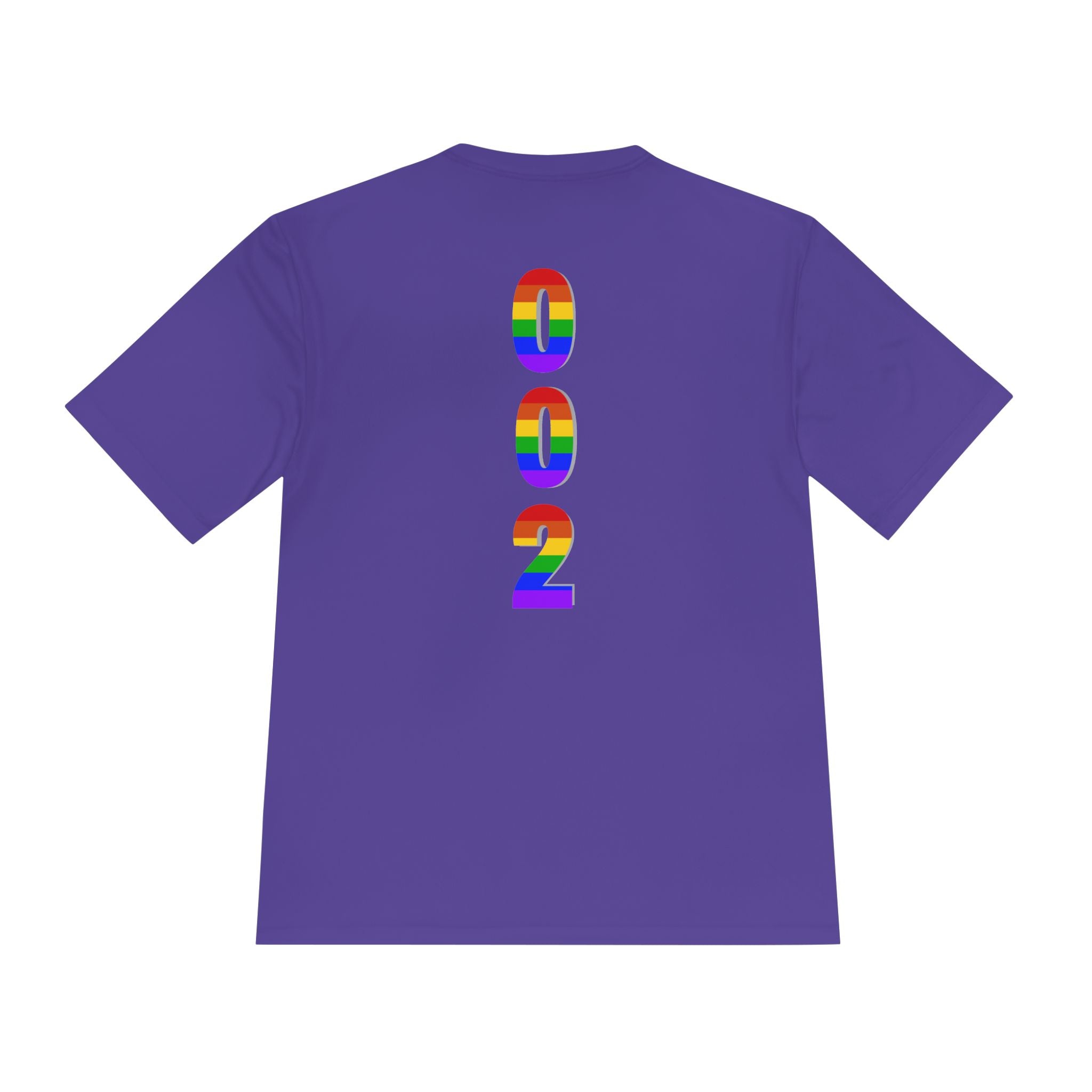 002 Rainbow Pickleball Pride T-Shirt  | Moisture Wicking Performance Tee | LGBTQ2 Edition | Gift for Men & Women