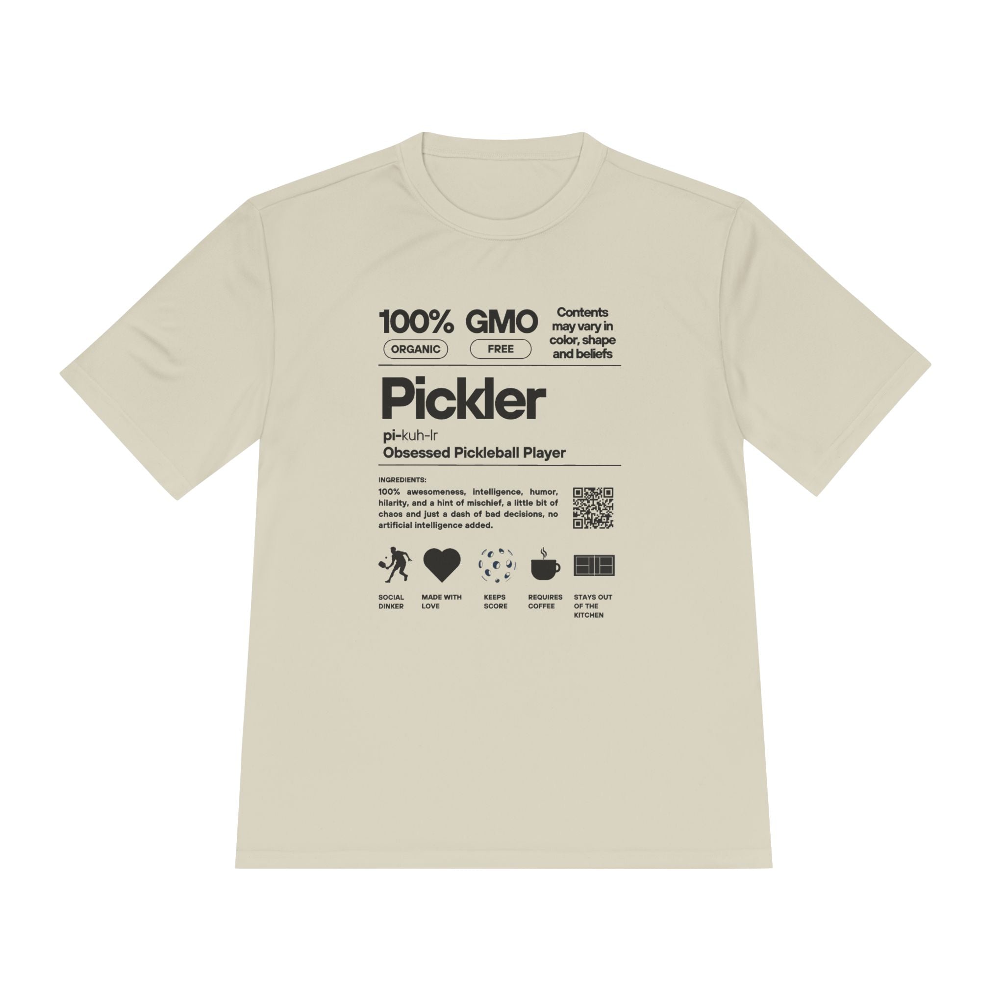 Moisture Wicking Performance Pickleball Tee | Pickler Funny Definitions | Relaxed Fit T-Shirt | Lightweight Activewear