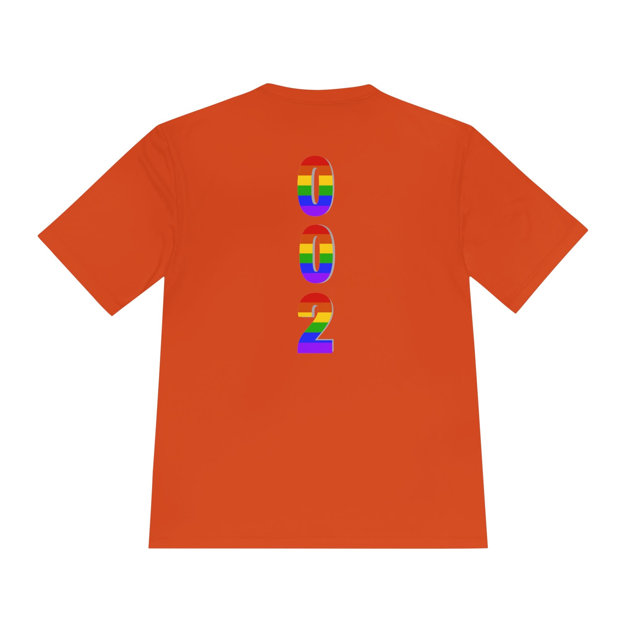 002 Rainbow Pickleball Pride T-Shirt  | Moisture Wicking Performance Tee | LGBTQ2 Edition | Gift for Men & Women