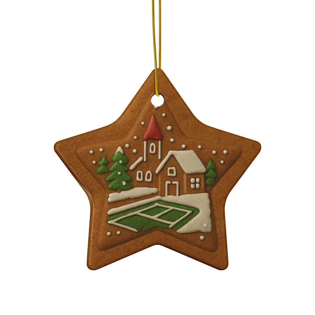 Pickleball Christmas Ornaments | Decorative Gingerbread Style | Festive Holiday Decor | Gift for Pickler Friends & Family