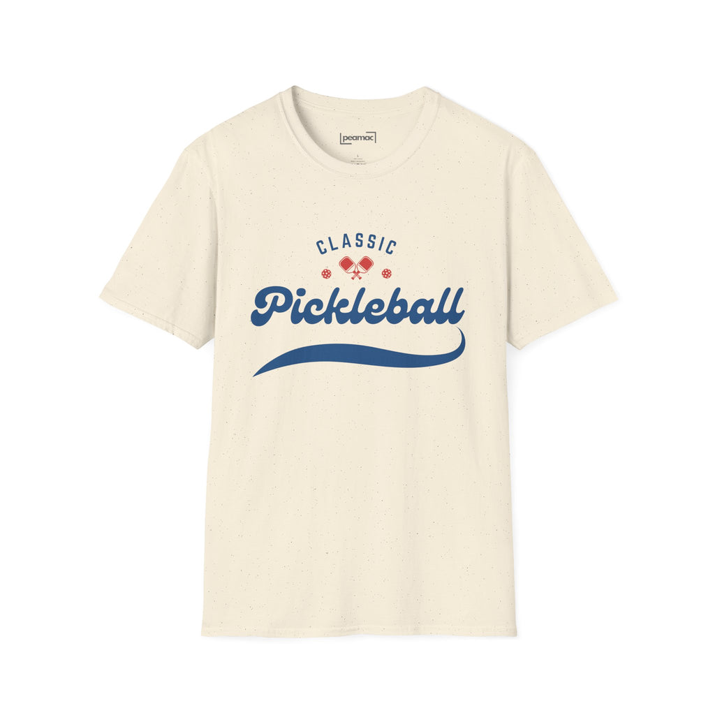 Unisex Classic Red And Blue Retro Pickleball T-Shirt | Relaxed Fit, Soft & Comfy Tee | Lightweight Activewear | Player Gift
