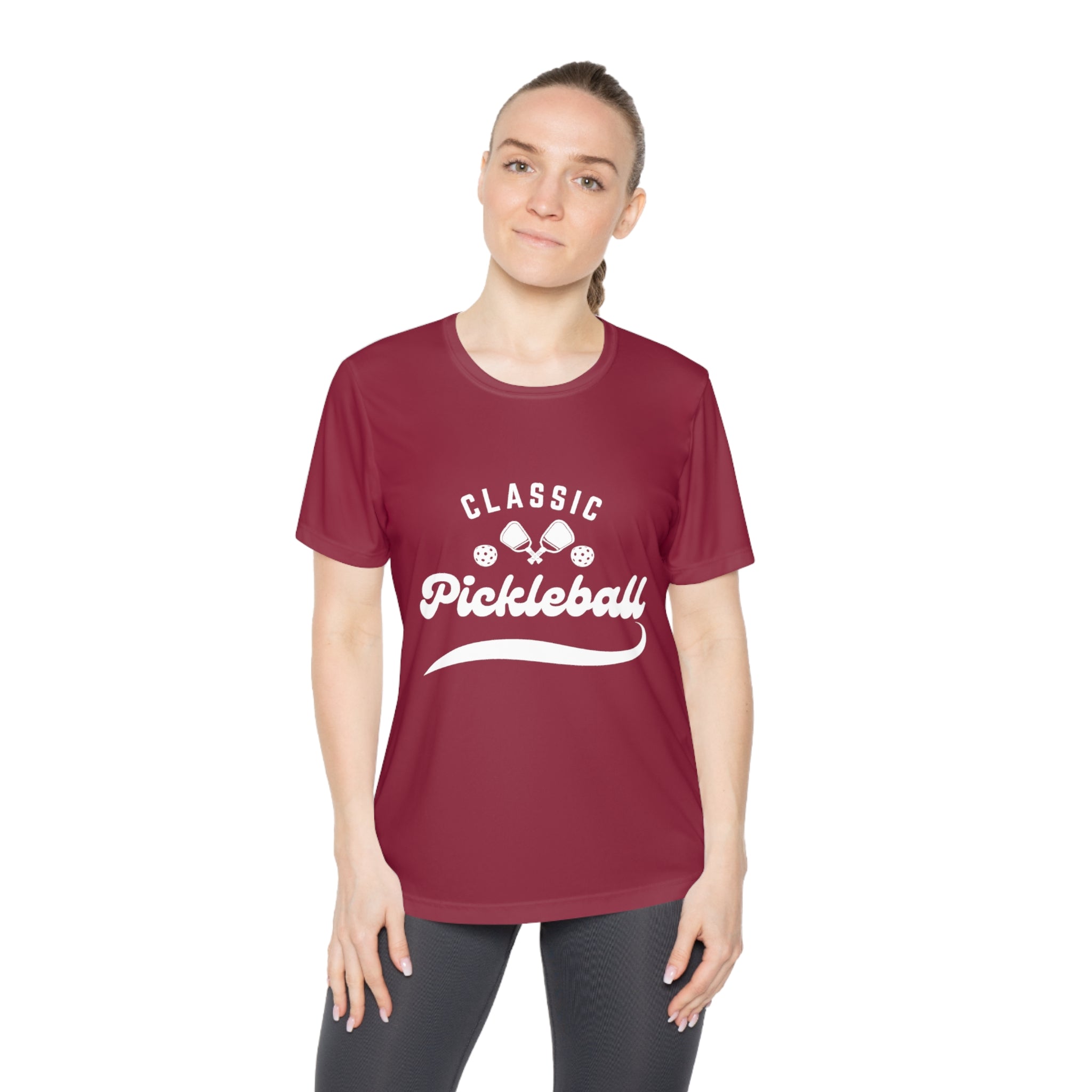 Women's Moisture Wicking Performance Classic Pickleball T-Shirt | Lightweight Activewear | Gift for Players & Friends