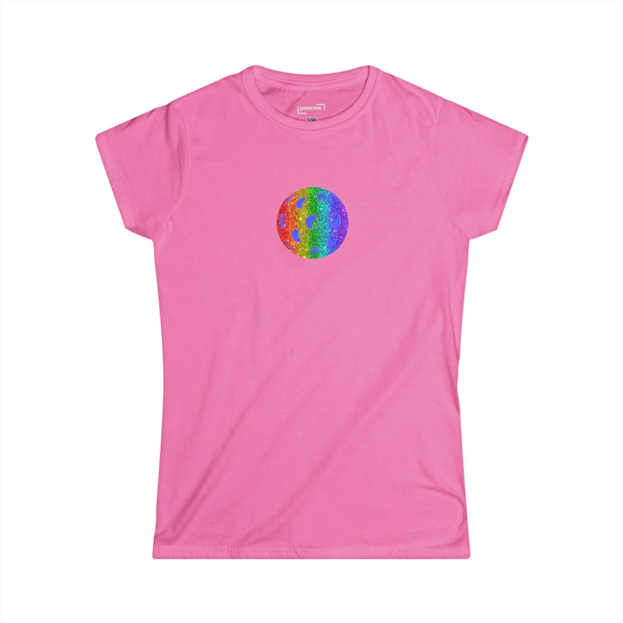 Sparkle Loud and Proud Pickleball Women's Softstyle Tee LGBTQ2