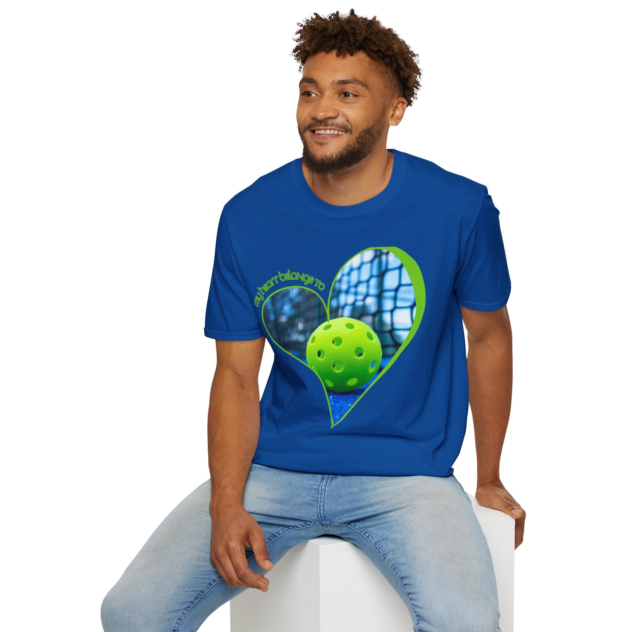 Relaxed Fit, Moisture Wicking Performance Tee | My Heart Belongs To Pickleball | Unisex T-Shirt, Lightweight Activewear