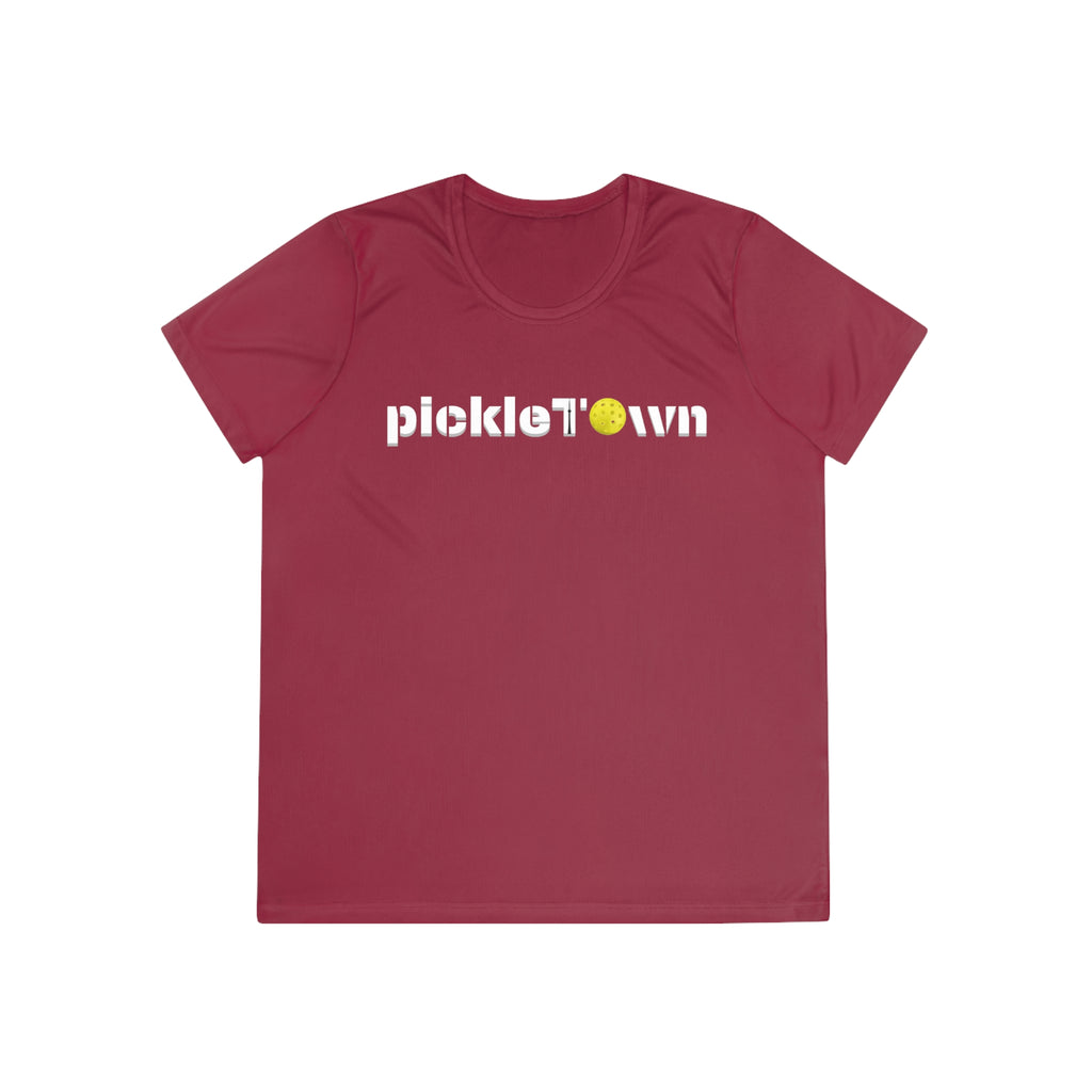 PickleTOwn T-Shirt - Toronto 6ix City Pride Pickleball Tee | CN Tower Sport Apparel Gift Women's Moisture Wicking Shirt