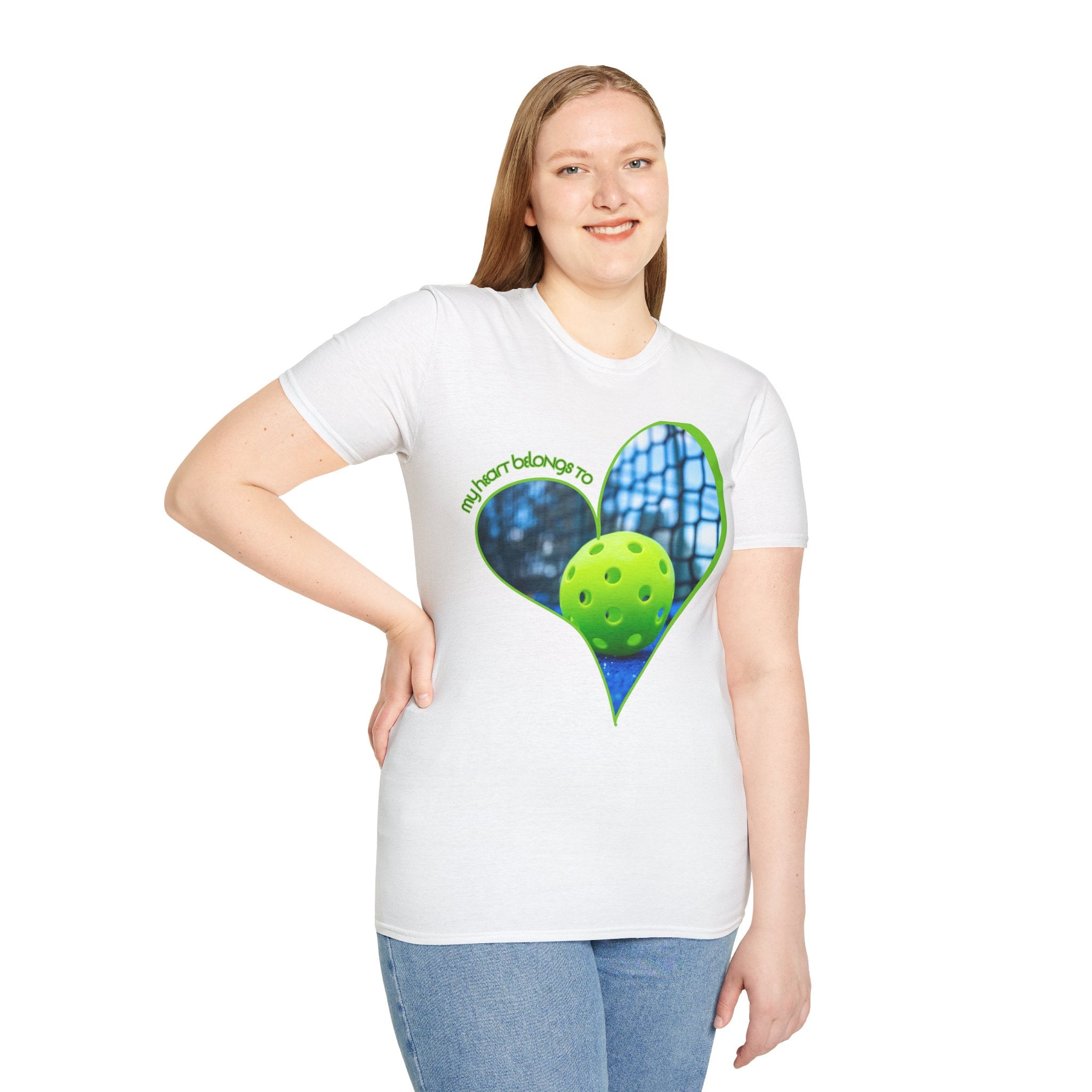 Relaxed Fit, Moisture Wicking Performance Tee | My Heart Belongs To Pickleball | Unisex T-Shirt, Lightweight Activewear