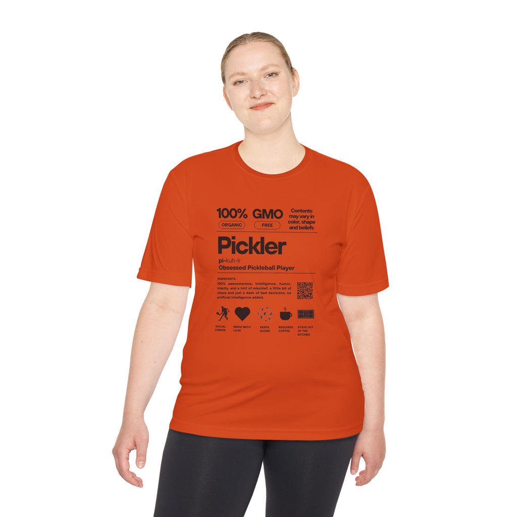 Moisture Wicking Performance Pickleball Tee | Pickler Funny Definitions | Relaxed Fit T-Shirt | Lightweight Activewear
