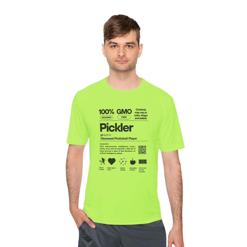 Moisture Wicking Performance Pickleball Tee | Pickler Funny Definitions | Relaxed Fit T-Shirt | Lightweight Activewear