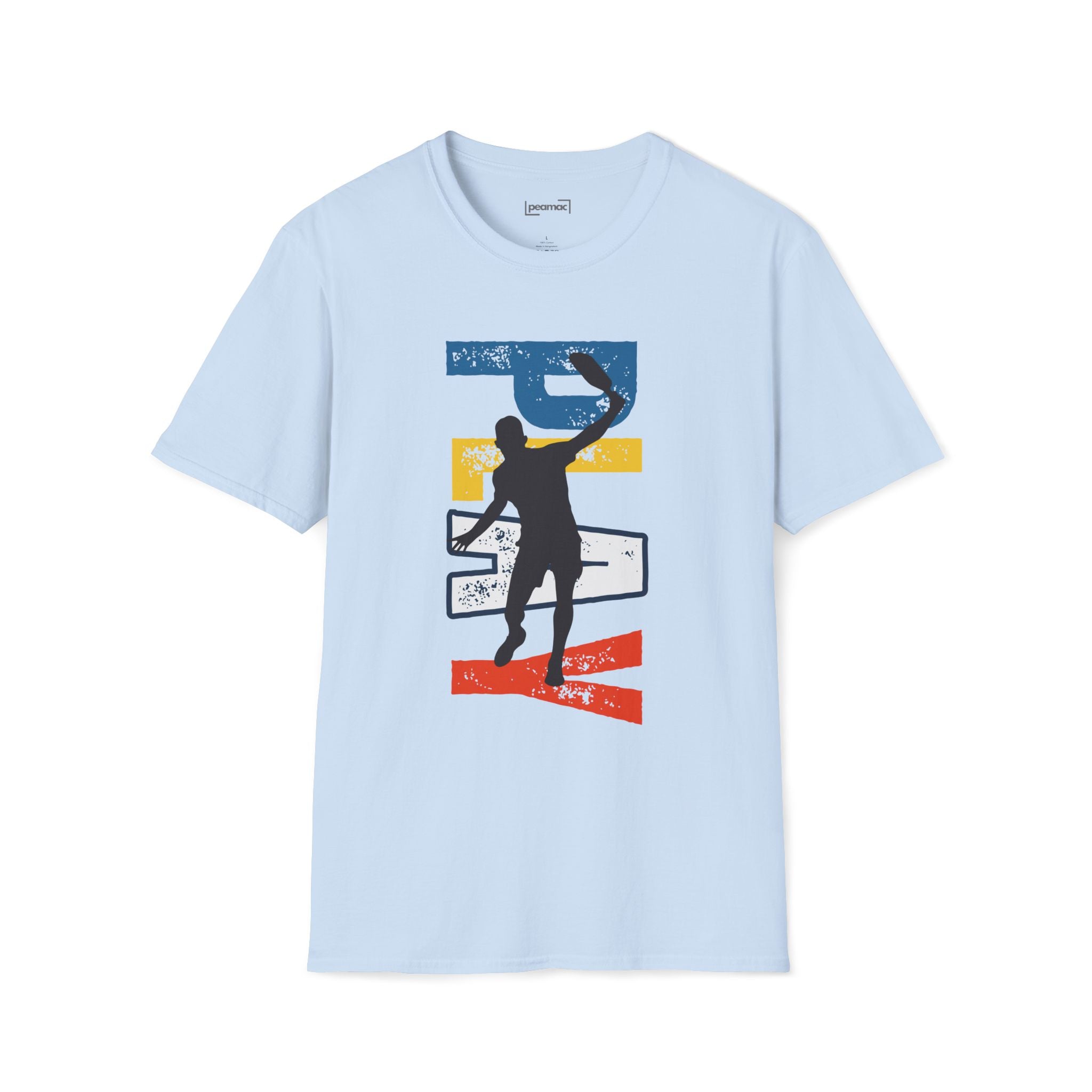 Dynamic Pickleball Action Tee | Unisex Soft T-Shirt | Relaxed Fit | Lightweight Activewear | Gift for Men & Women