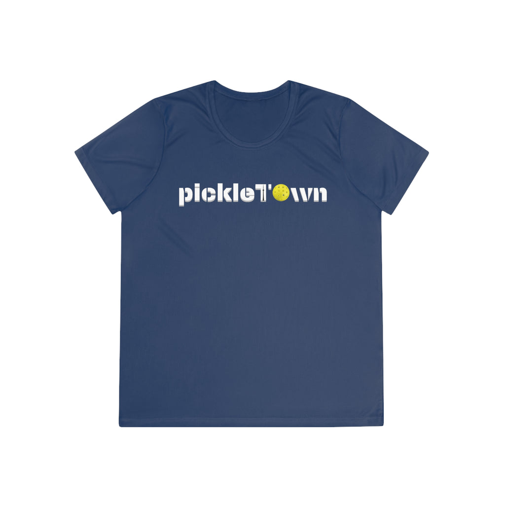 PickleTOwn T-Shirt - Toronto 6ix City Pride Pickleball Tee | CN Tower Sport Apparel Gift Women's Moisture Wicking Shirt