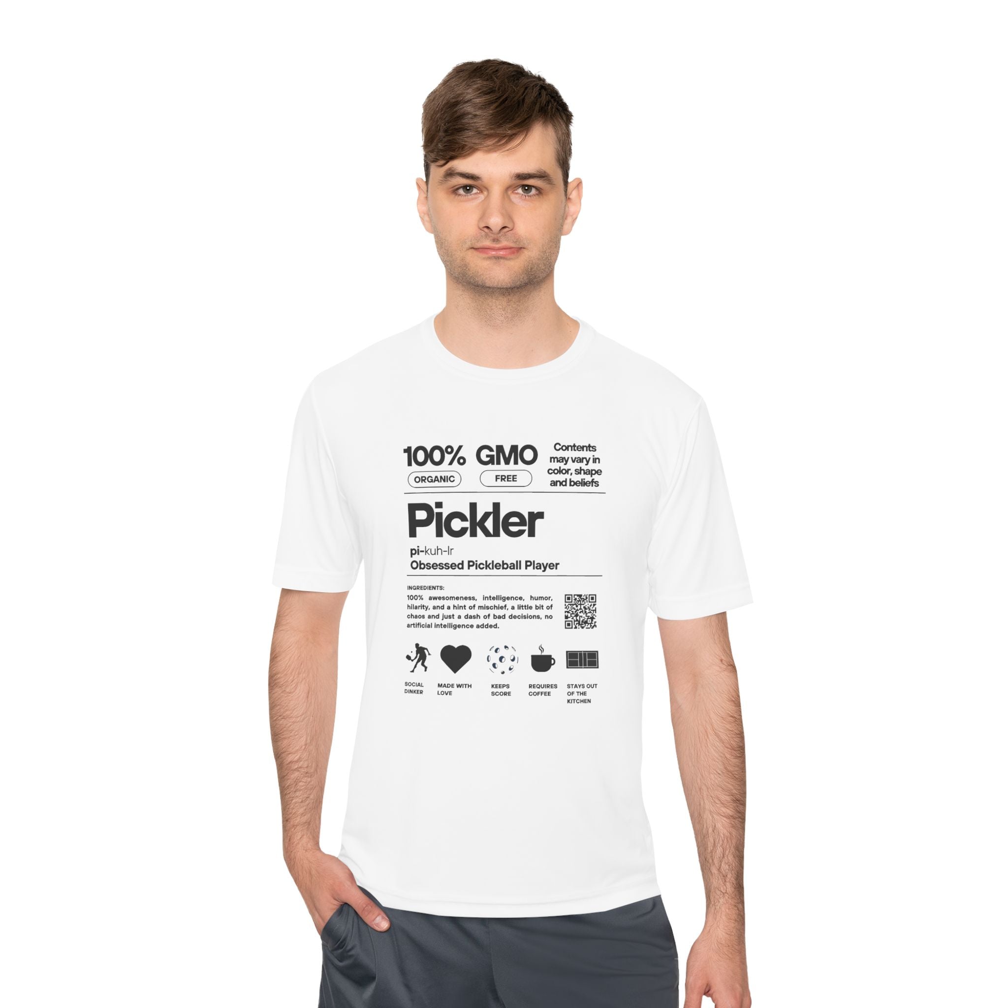 Moisture Wicking Performance Pickleball Tee | Pickler Funny Definitions | Relaxed Fit T-Shirt | Lightweight Activewear