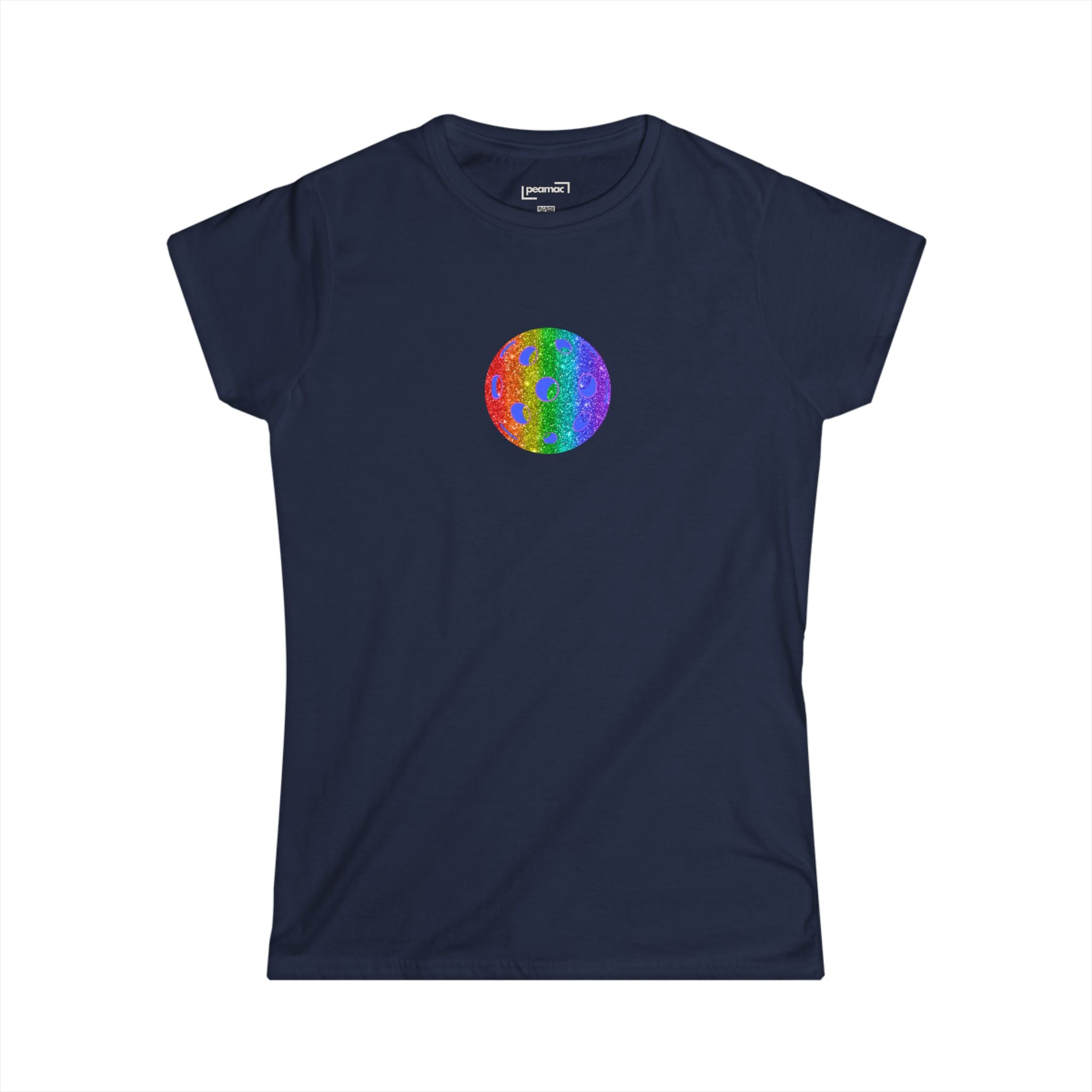 Sparkle Loud and Proud Pickleball Women's Softstyle Tee LGBTQ2