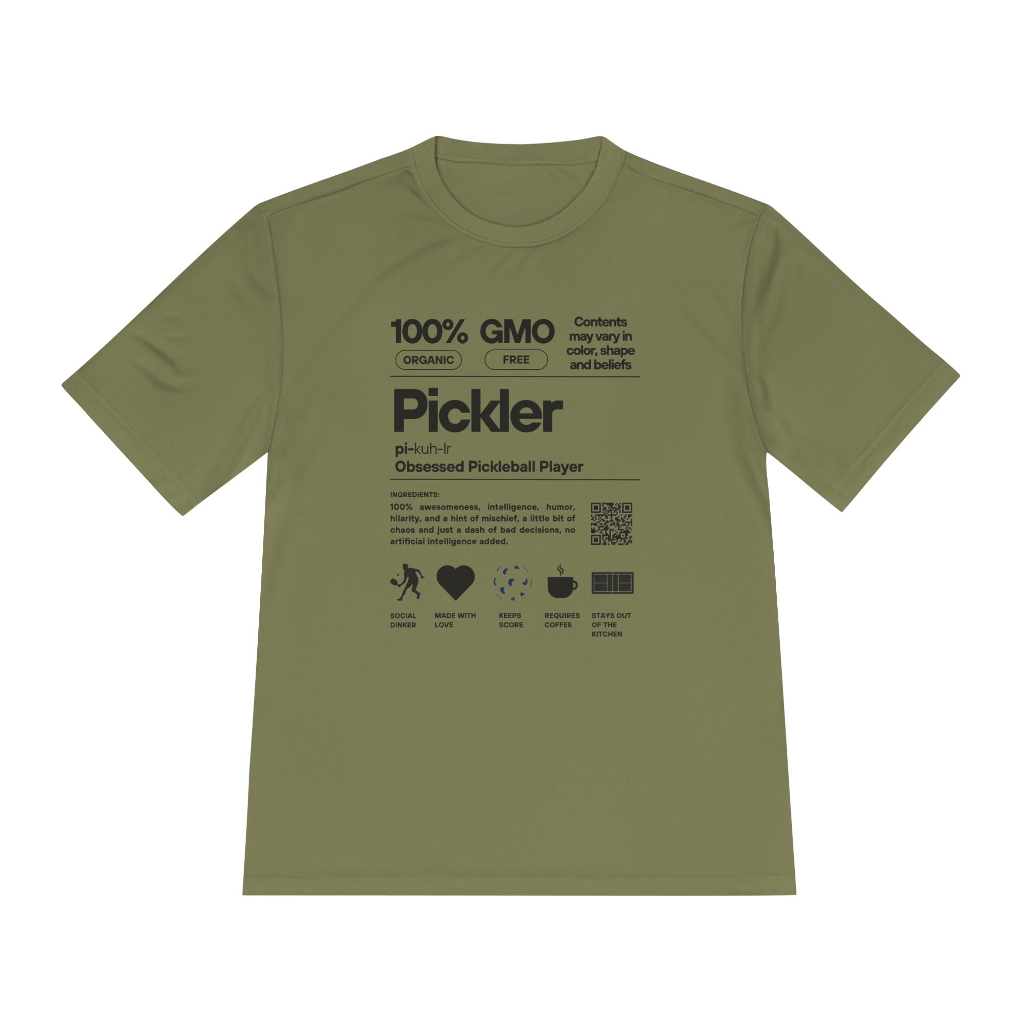 Moisture Wicking Performance Pickleball Tee | Pickler Funny Definitions | Relaxed Fit T-Shirt | Lightweight Activewear