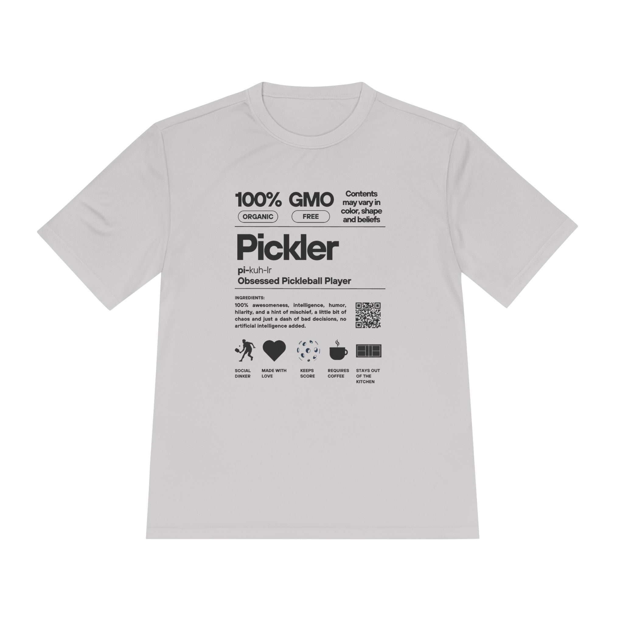 Moisture Wicking Performance Pickleball Tee | Pickler Funny Definitions | Relaxed Fit T-Shirt | Lightweight Activewear