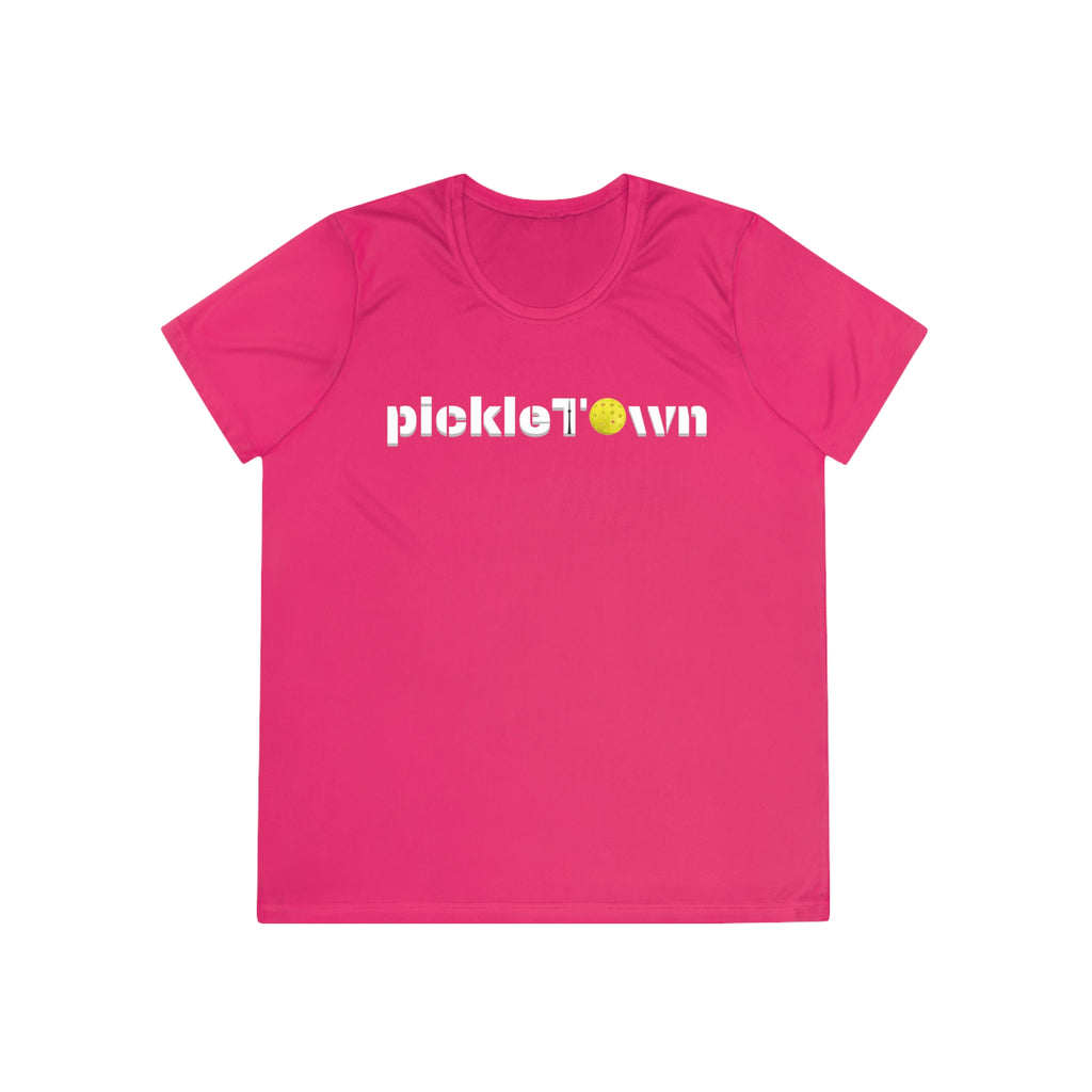 PickleTOwn T-Shirt - Toronto 6ix City Pride Pickleball Tee | CN Tower Sport Apparel Gift Women's Moisture Wicking Shirt