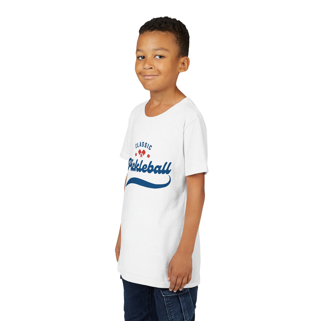 Youth Retro Classic Pickleball T-Shirt | Kids Sports Tee for Boys & Girls | Soft & Comfy