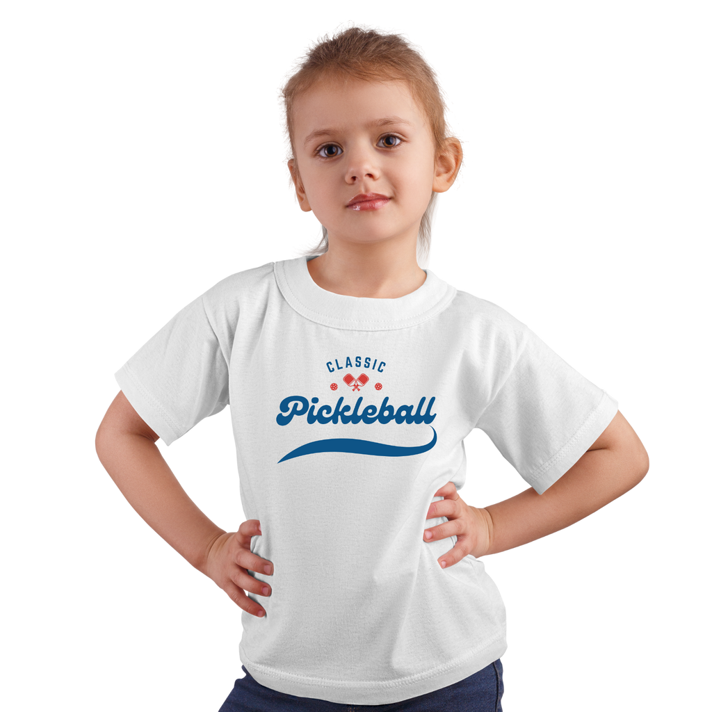 Youth Retro Classic Pickleball T-Shirt | Kids Sports Tee for Boys & Girls | Soft & Comfy