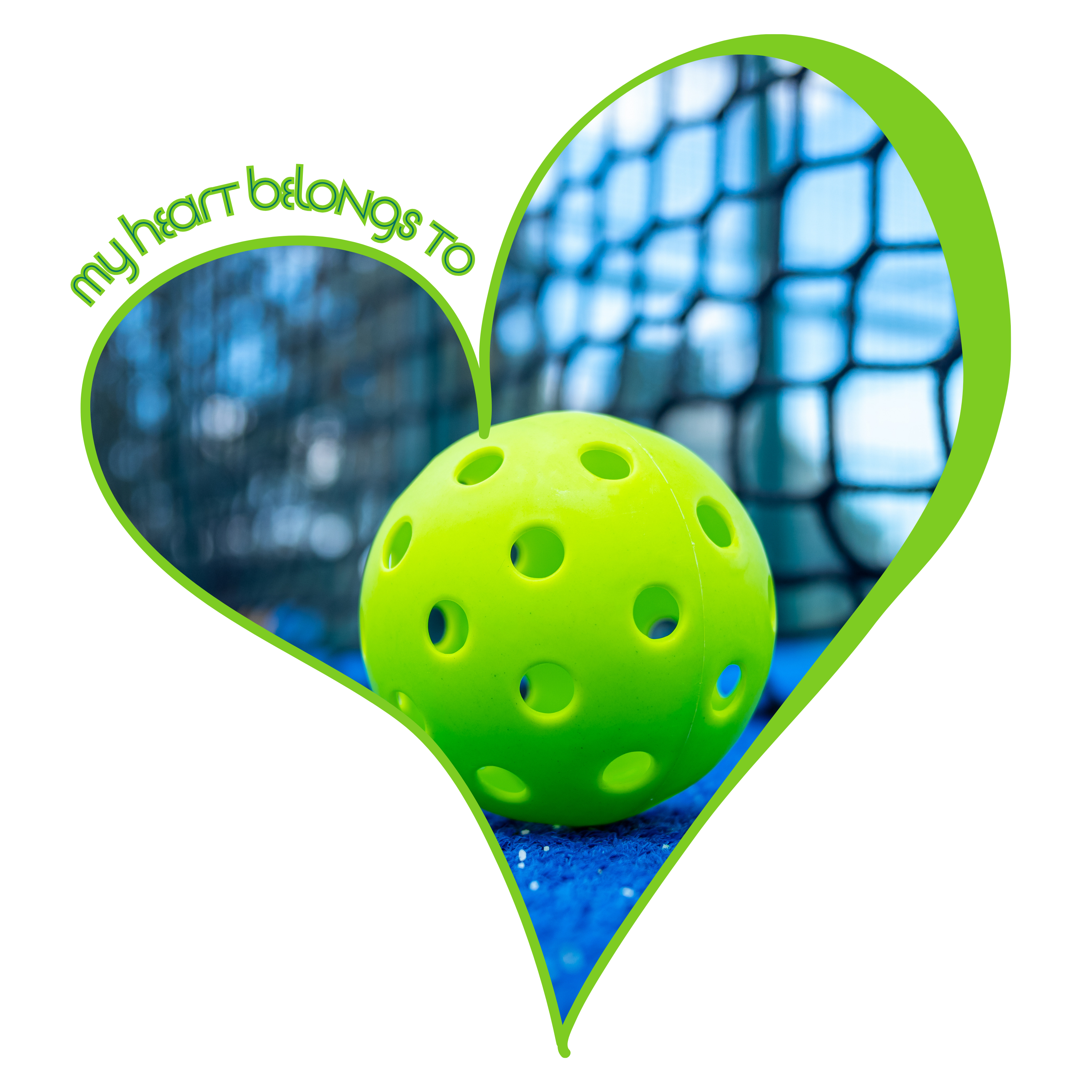 Moisture Wicking Performance Tee, My Heart Belongs To Pickleball Women's T-Shirt, Lightweight Activewear