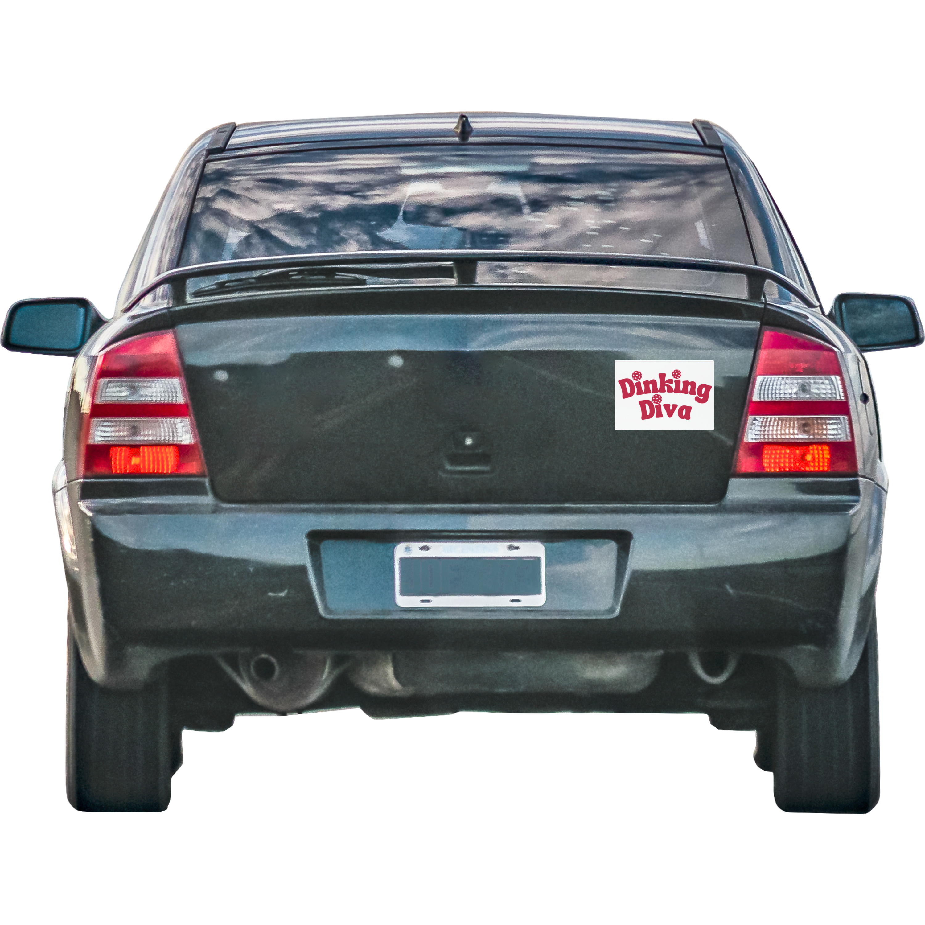 Dinking Diva Car Magnets | Fun Automotive Accessories, Gifts for Pickleball Lovers, Playful Dinking Design by PeaMac Tees