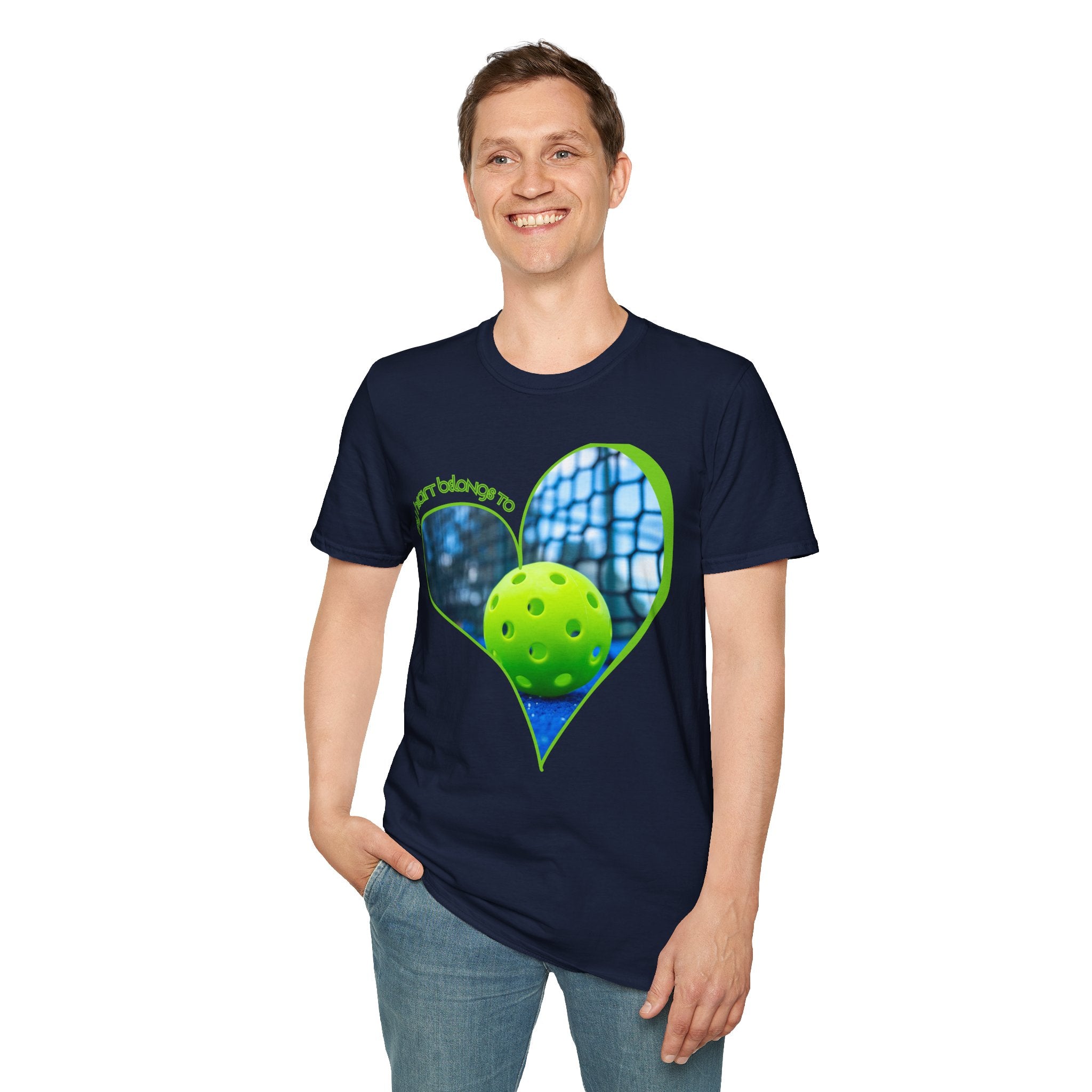 Relaxed Fit, Moisture Wicking Performance Tee | My Heart Belongs To Pickleball | Unisex T-Shirt, Lightweight Activewear