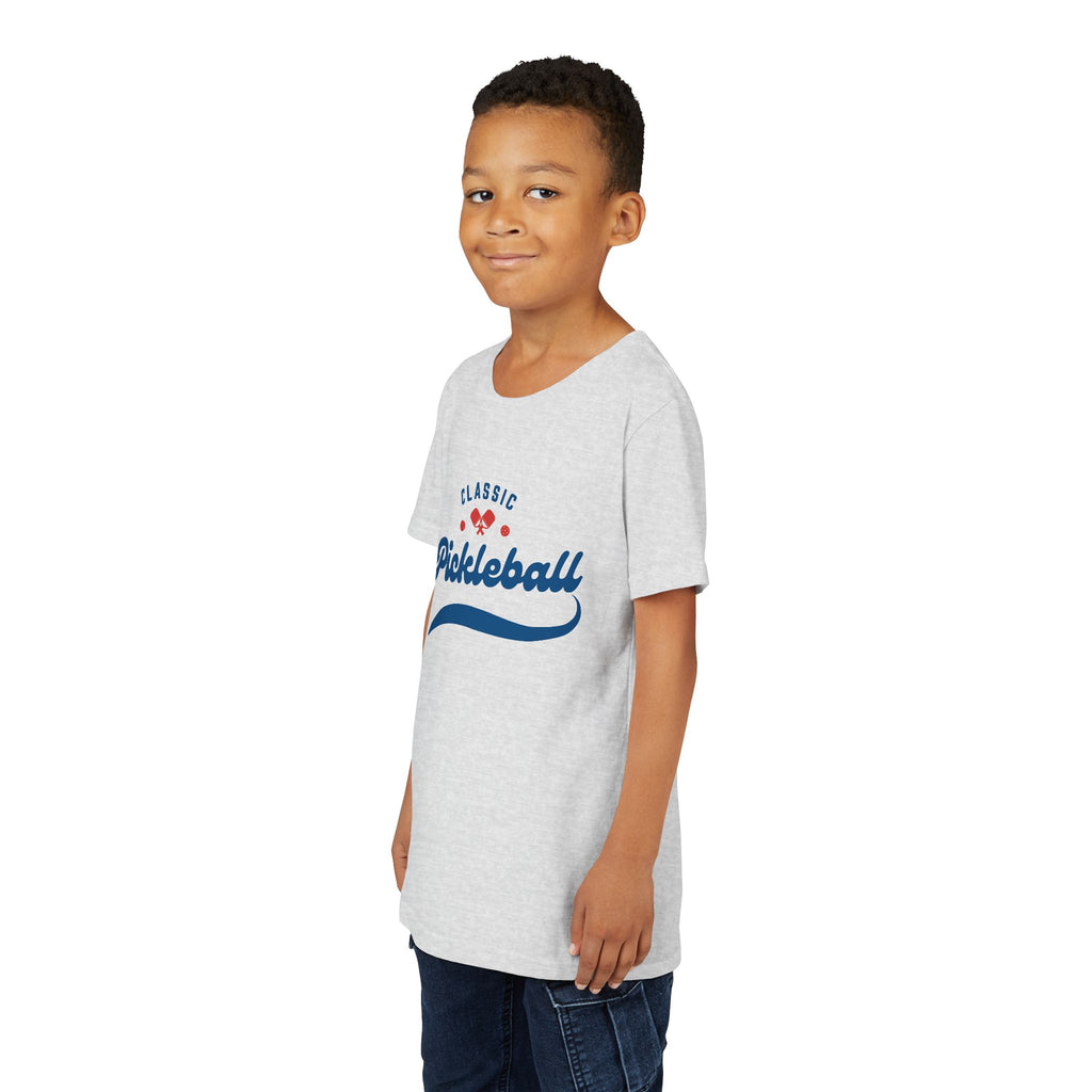 Youth Retro Classic Pickleball T-Shirt | Kids Sports Tee for Boys & Girls | Soft & Comfy