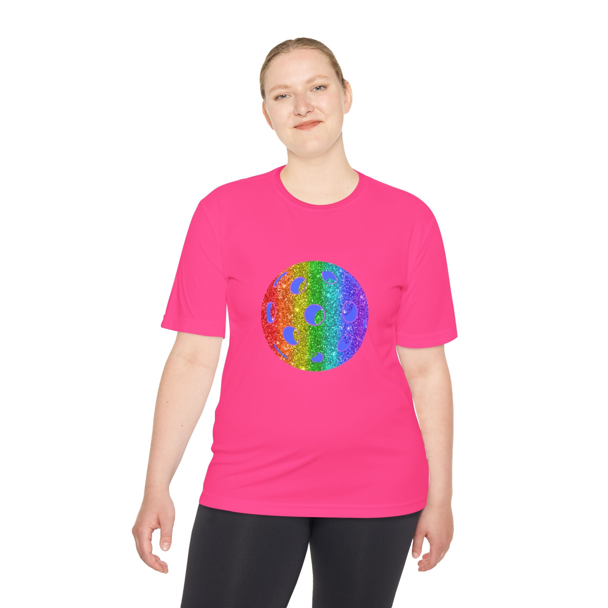Sparkle Loud and Proud Moisture Wicking Pride T-shirt | Pickleball Tee for Men & Women | Gift for the LGBTQ2 Community