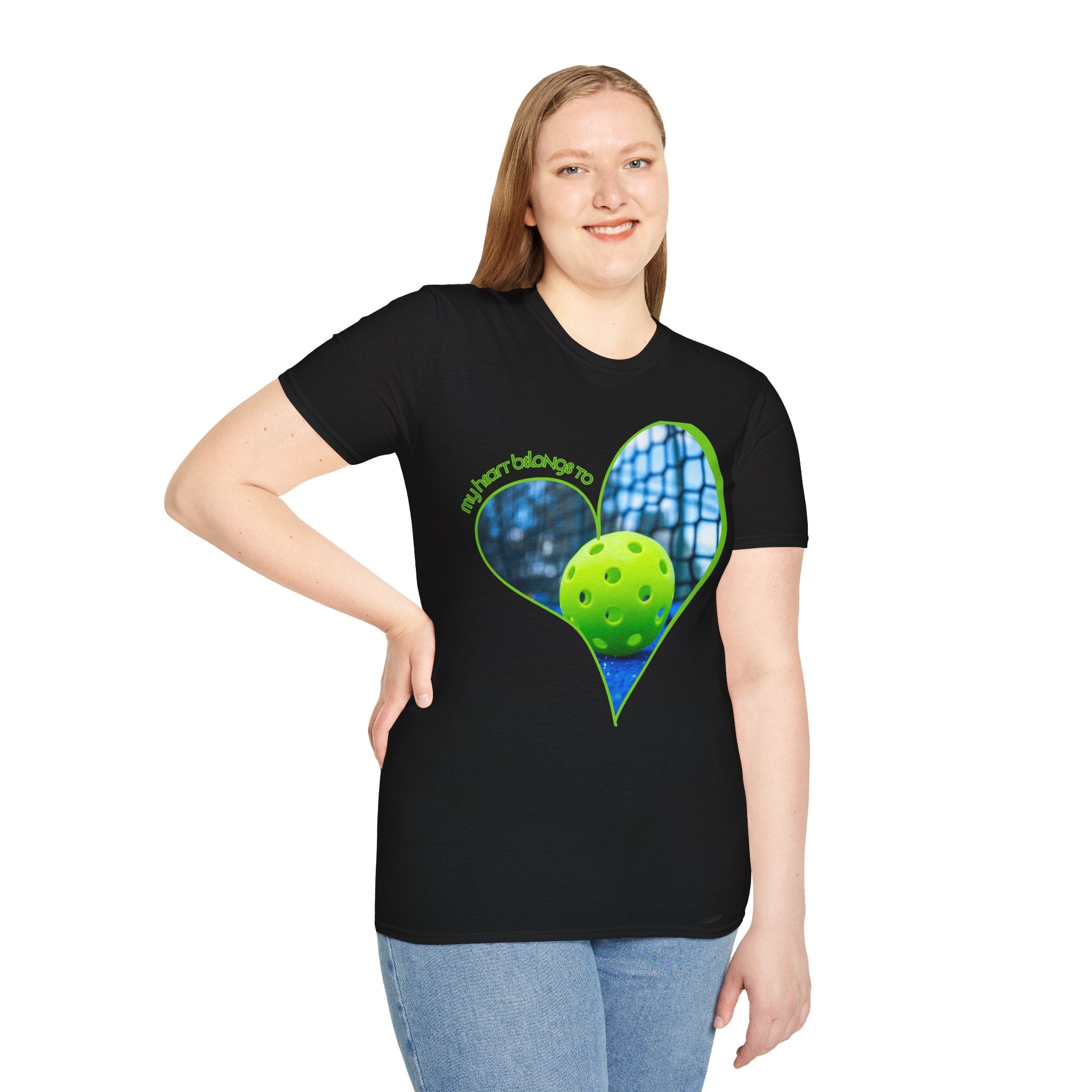 Relaxed Fit, Moisture Wicking Performance Tee | My Heart Belongs To Pickleball | Unisex T-Shirt, Lightweight Activewear