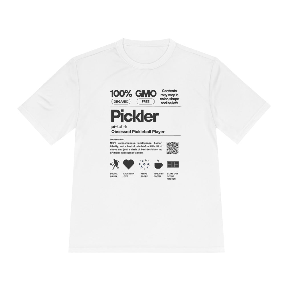 Moisture Wicking Performance Pickleball Tee | Pickler Funny Definitions | Relaxed Fit T-Shirt | Lightweight Activewear