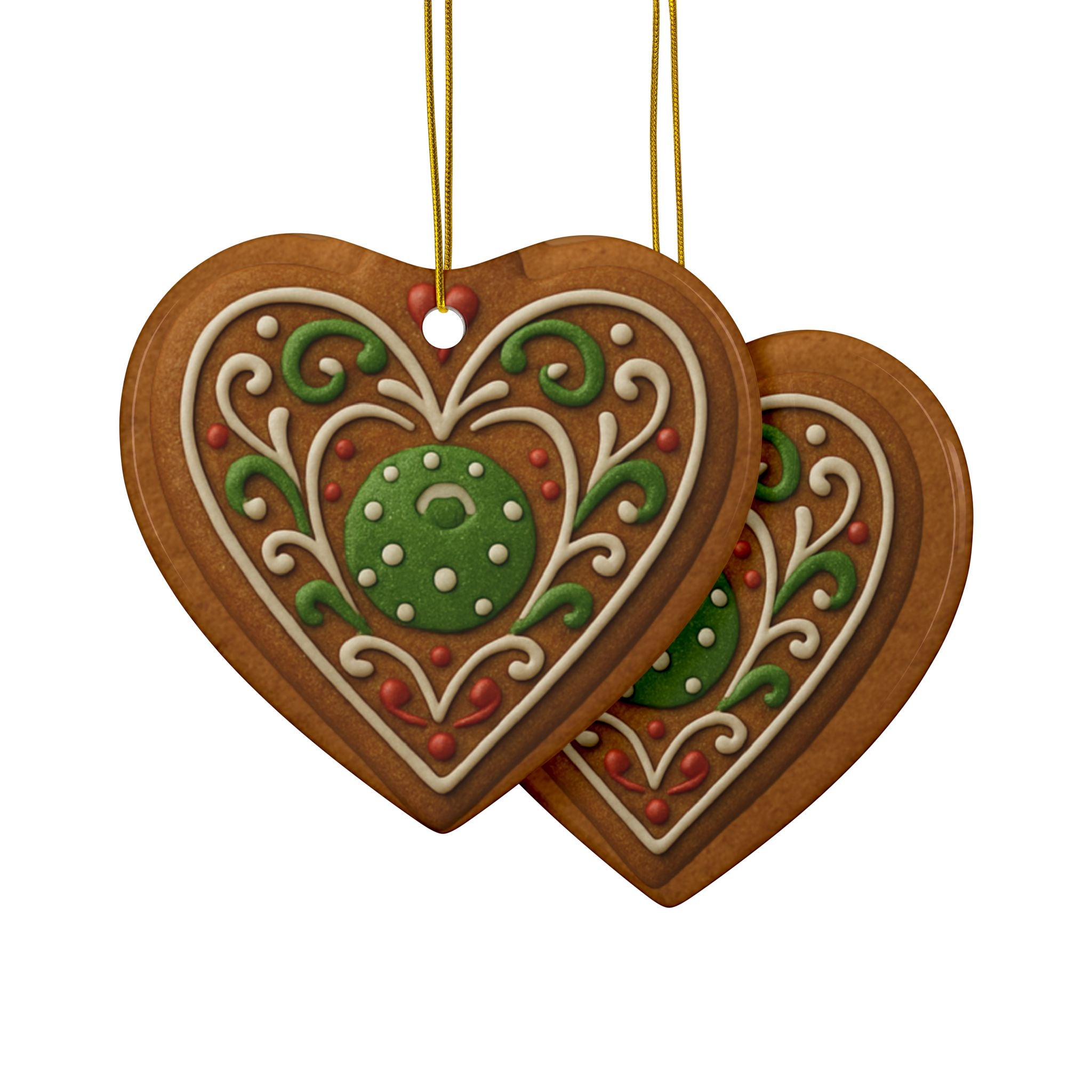 Pickleball Christmas Ornaments | Decorative Gingerbread Style | Festive Holiday Decor | Gift for Pickler Friends & Family