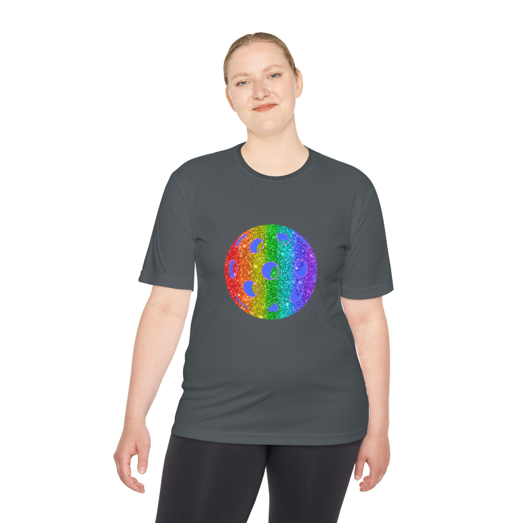 Sparkle Loud and Proud Moisture Wicking Pride T-shirt | Pickleball Tee for Men & Women | Gift for the LGBTQ2 Community