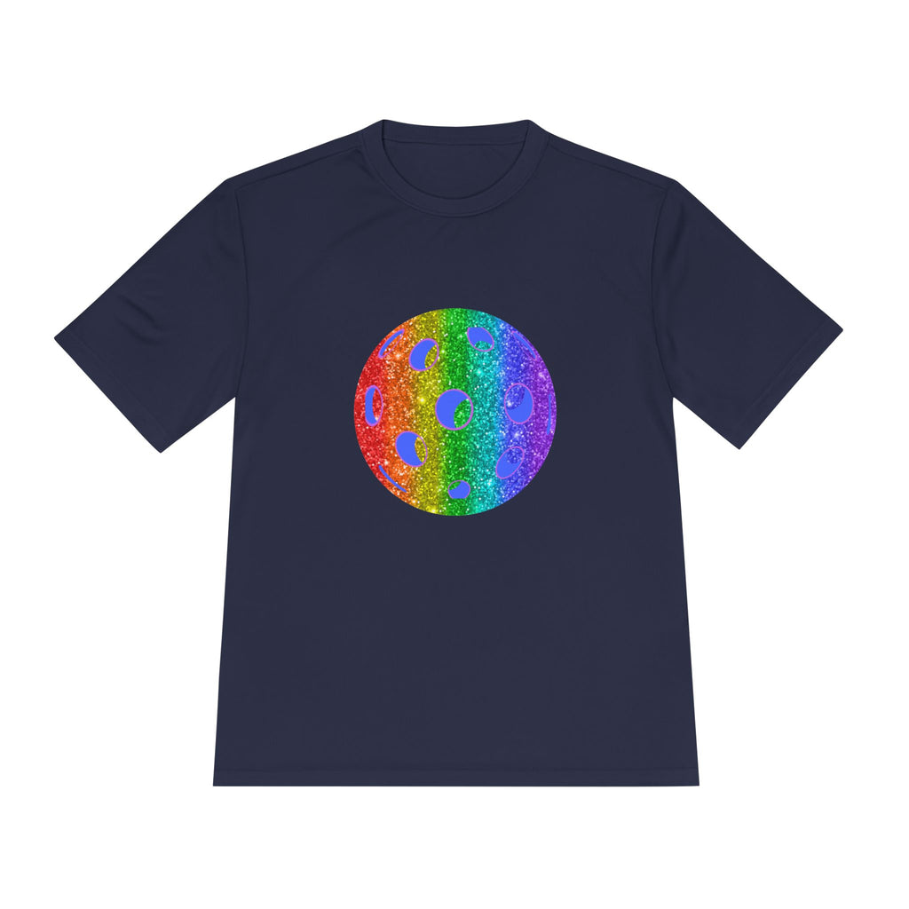 Sparkle Loud and Proud Moisture Wicking Pride T-shirt | Pickleball Tee for Men & Women | Gift for the LGBTQ2 Community