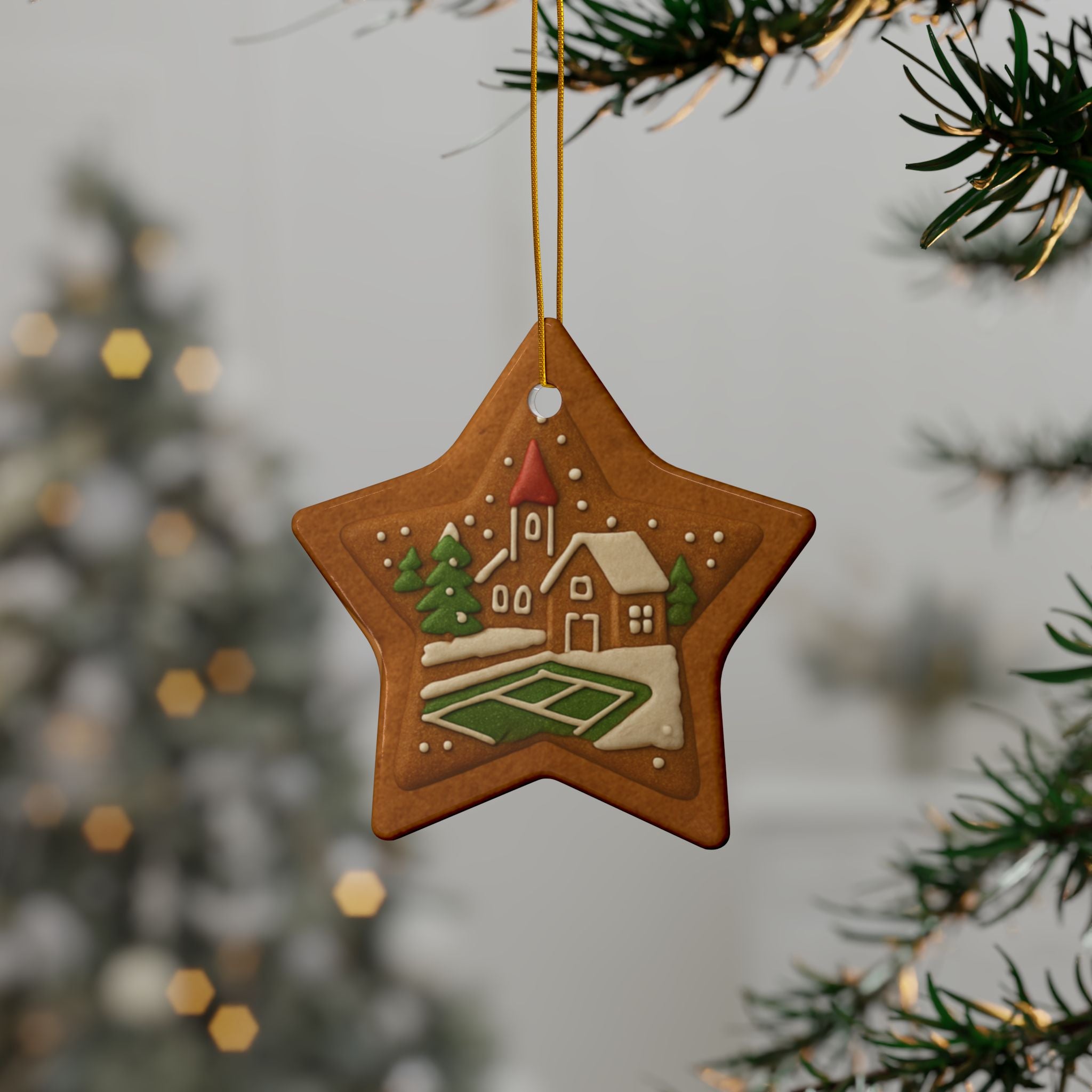 Pickleball Christmas Ornaments | Decorative Gingerbread Style | Festive Holiday Decor | Gift for Pickler Friends & Family