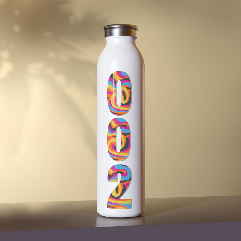 Stainless Steel 002 Retro Psychedelic Pickleball Hydration Bottle | BPA-Free, Leak-Proof, 20oz Sports Btle | Gift for Players