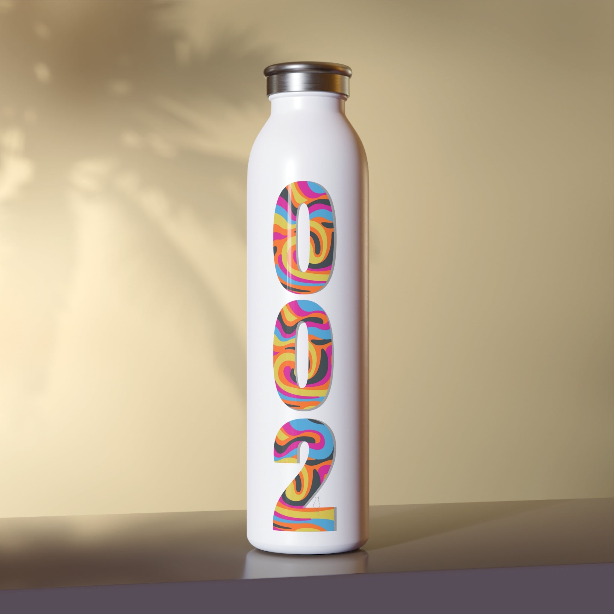 Stainless Steel 002 Retro Psychedelic Pickleball Hydration Bottle | BPA-Free, Leak-Proof, 20oz Sports Btle | Gift for Players