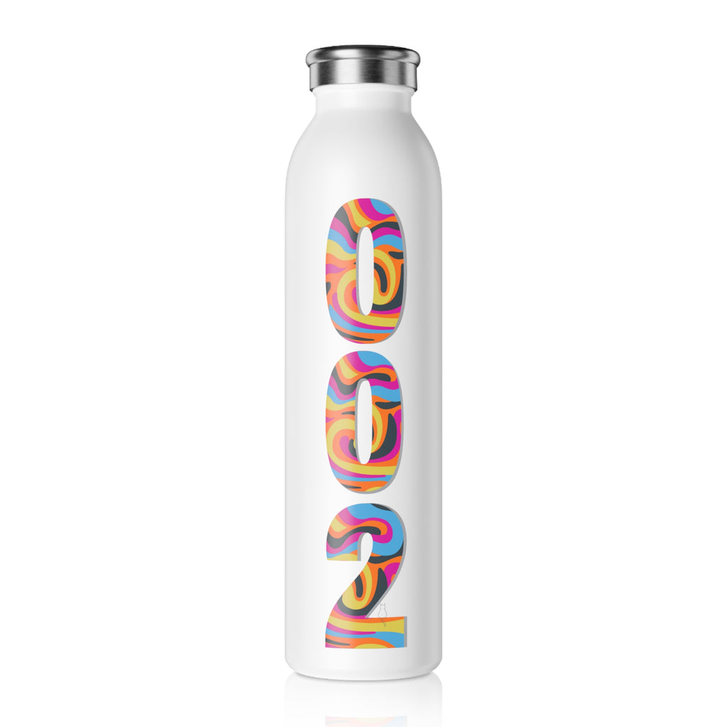 Stainless Steel 002 Retro Psychedelic Pickleball Hydration Bottle | BPA-Free, Leak-Proof, 20oz Sports Btle | Gift for Players