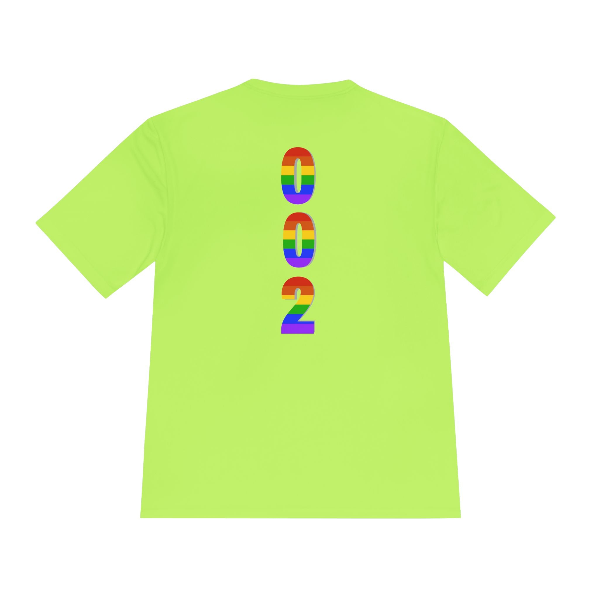 002 Rainbow Pickleball Pride T-Shirt  | Moisture Wicking Performance Tee | LGBTQ2 Edition | Gift for Men & Women