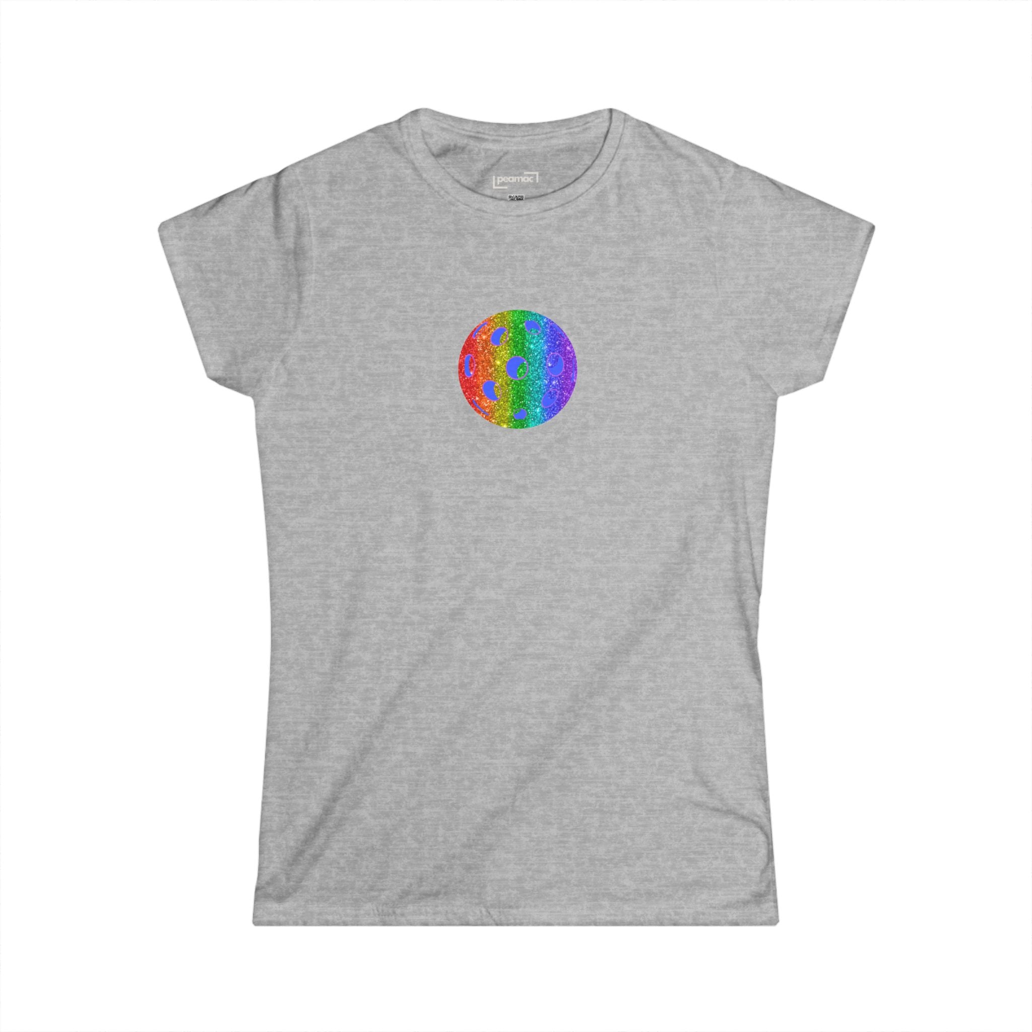 Sparkle Loud and Proud Pickleball Women's Softstyle Tee LGBTQ2