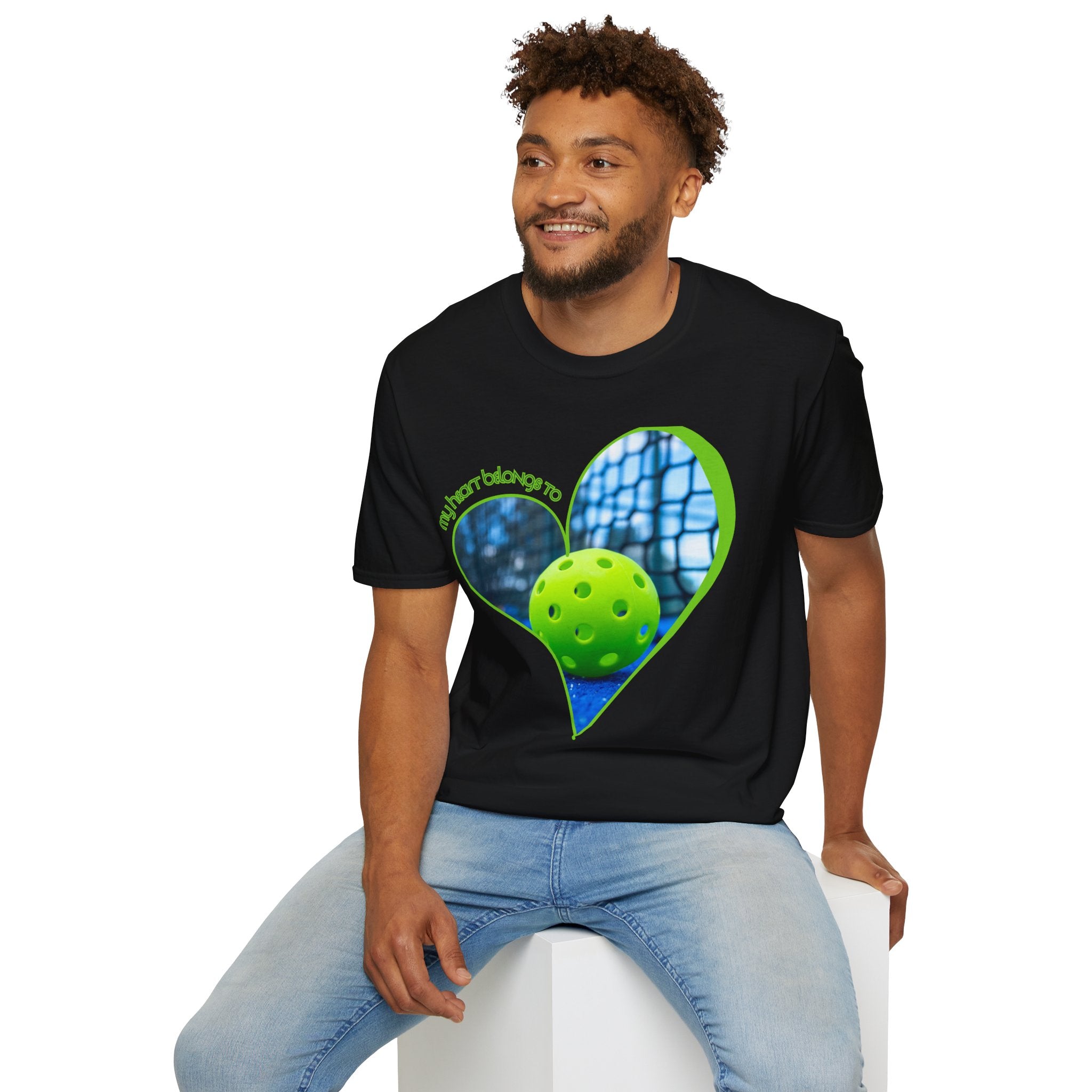 Relaxed Fit, Moisture Wicking Performance Tee | My Heart Belongs To Pickleball | Unisex T-Shirt, Lightweight Activewear