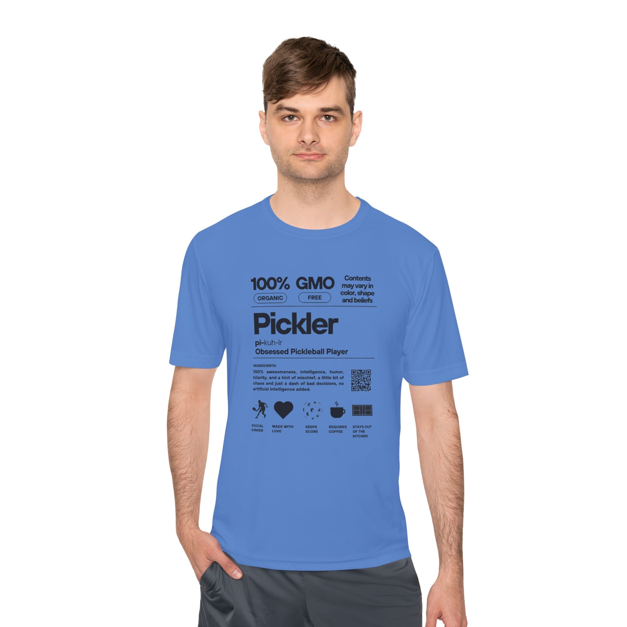 Moisture Wicking Performance Pickleball Tee | Pickler Funny Definitions | Relaxed Fit T-Shirt | Lightweight Activewear