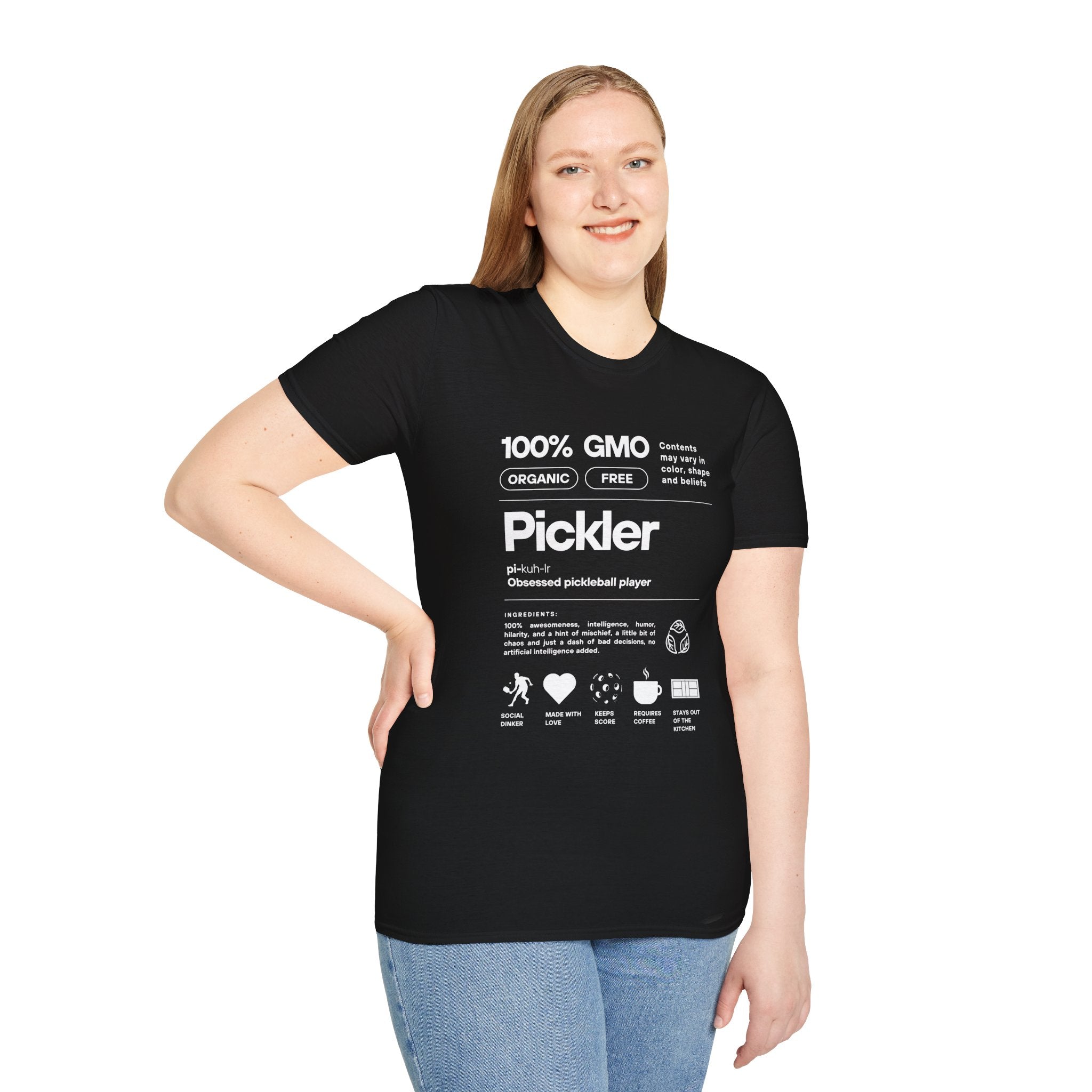 Unisex Pickleball Tee | Pickler Funny Definitions | Relaxed Fit, Soft & Comfy T-shirt | Lightweight Activewear | Player Gift