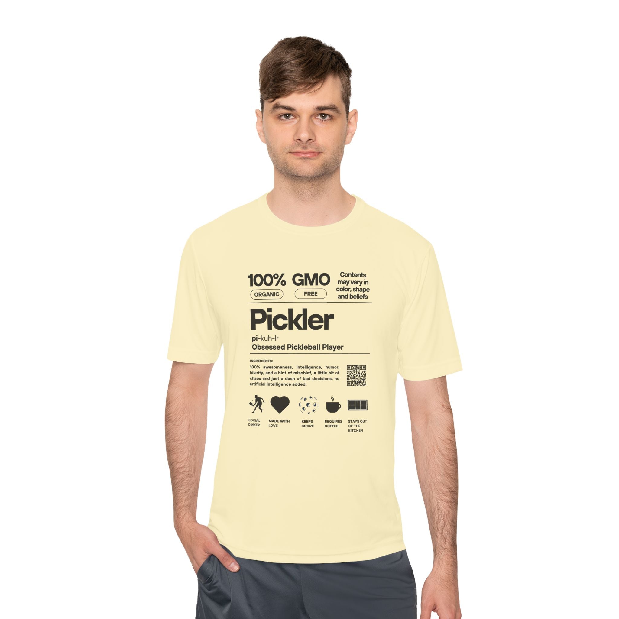 Moisture Wicking Performance Pickleball Tee | Pickler Funny Definitions | Relaxed Fit T-Shirt | Lightweight Activewear