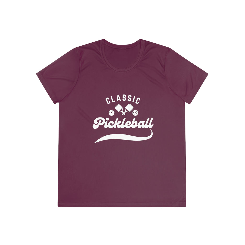 Women's Moisture Wicking Performance Classic Pickleball T-Shirt | Lightweight Activewear | Gift for Players & Friends