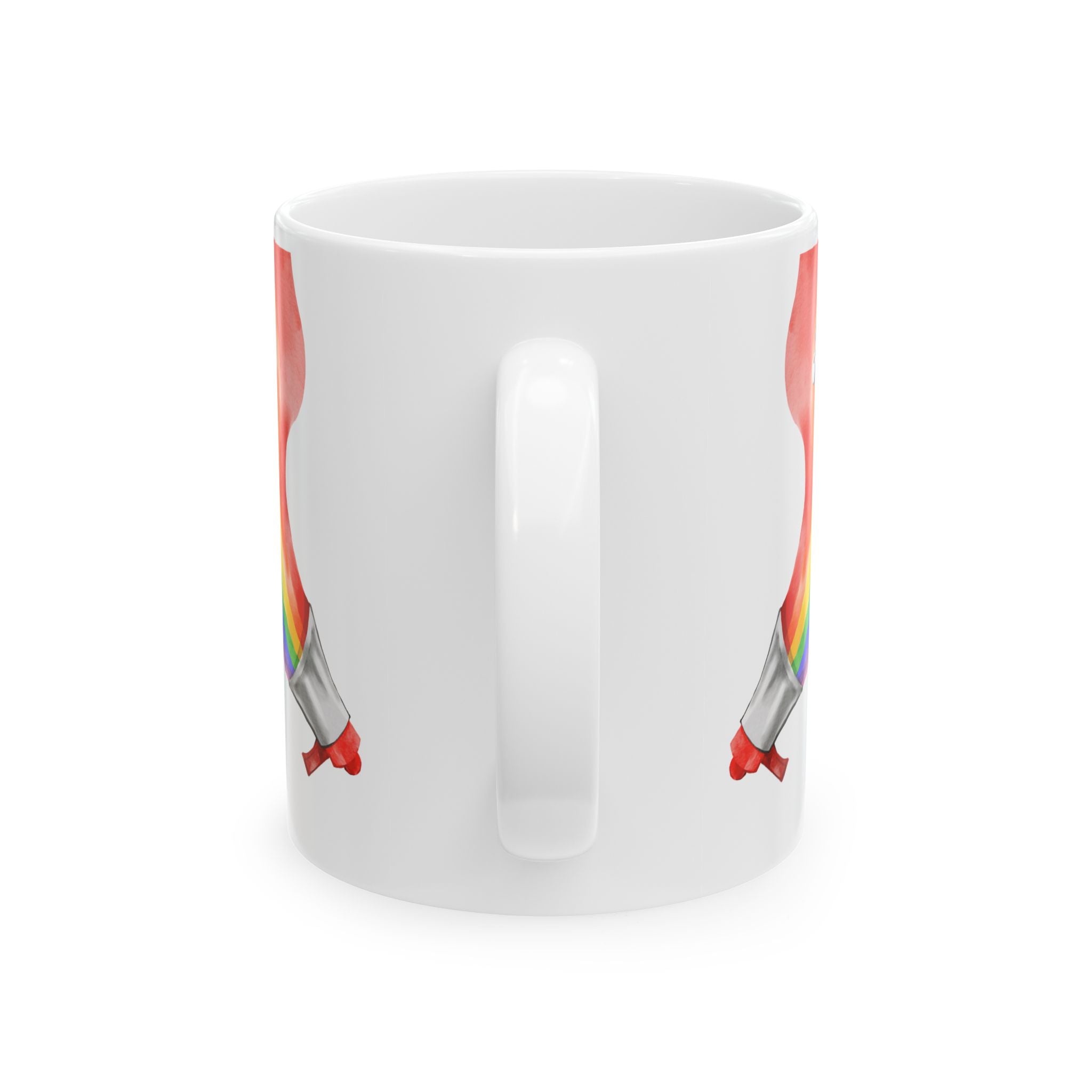 Let's Play Pickleball Ceramic Mug | Loud & Proud Rainbow 11oz and 15oz | Pride ware, LGBTQ2 Player Gift