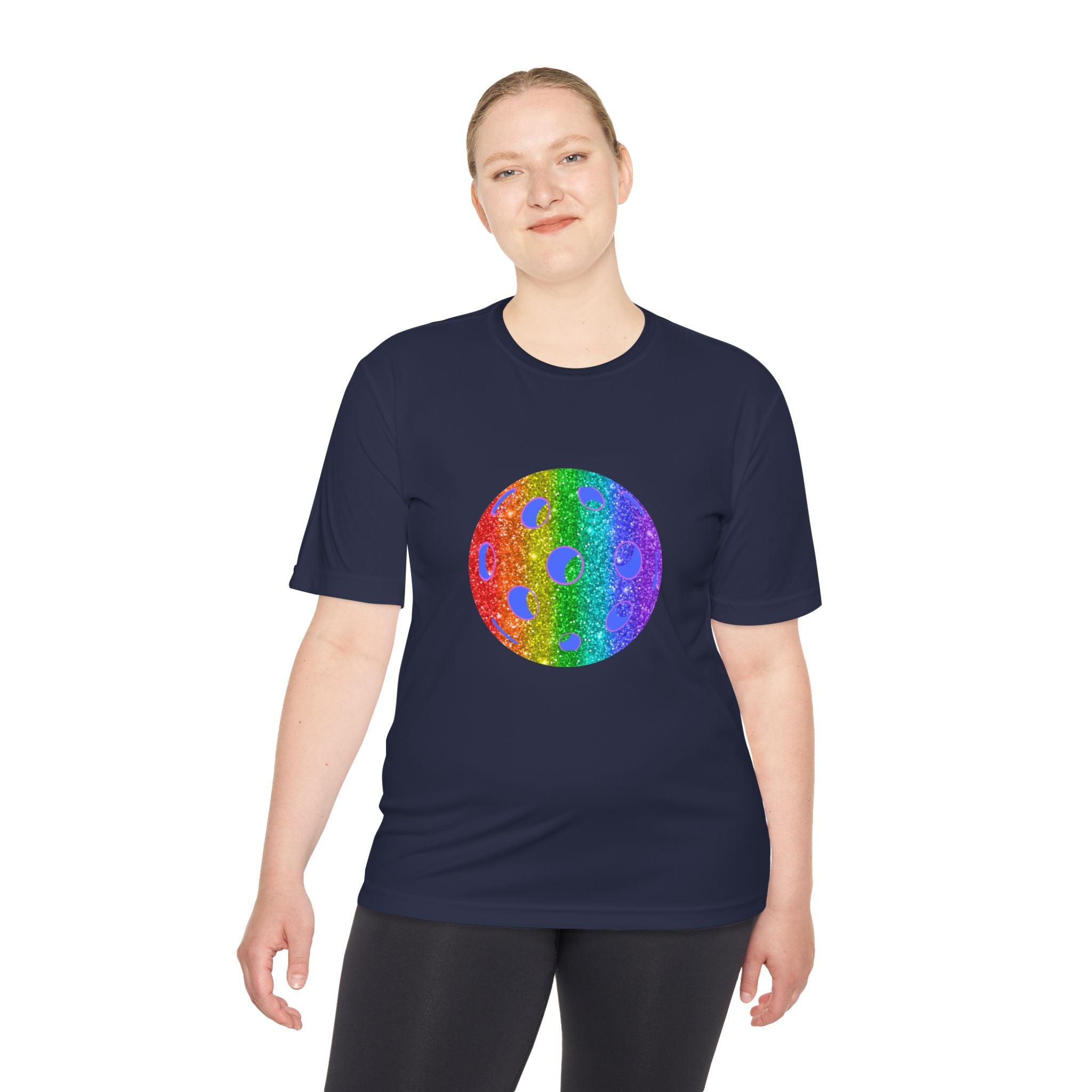 Sparkle Loud and Proud Moisture Wicking Pride T-shirt | Pickleball Tee for Men & Women | Gift for the LGBTQ2 Community
