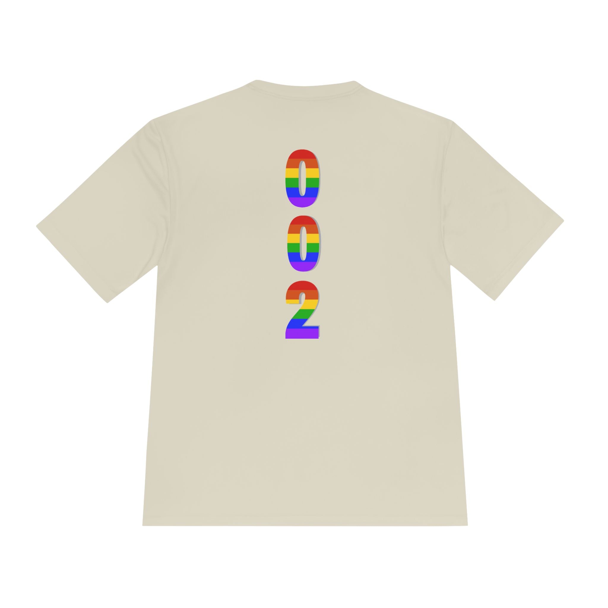 002 Rainbow Pickleball Pride T-Shirt  | Moisture Wicking Performance Tee | LGBTQ2 Edition | Gift for Men & Women